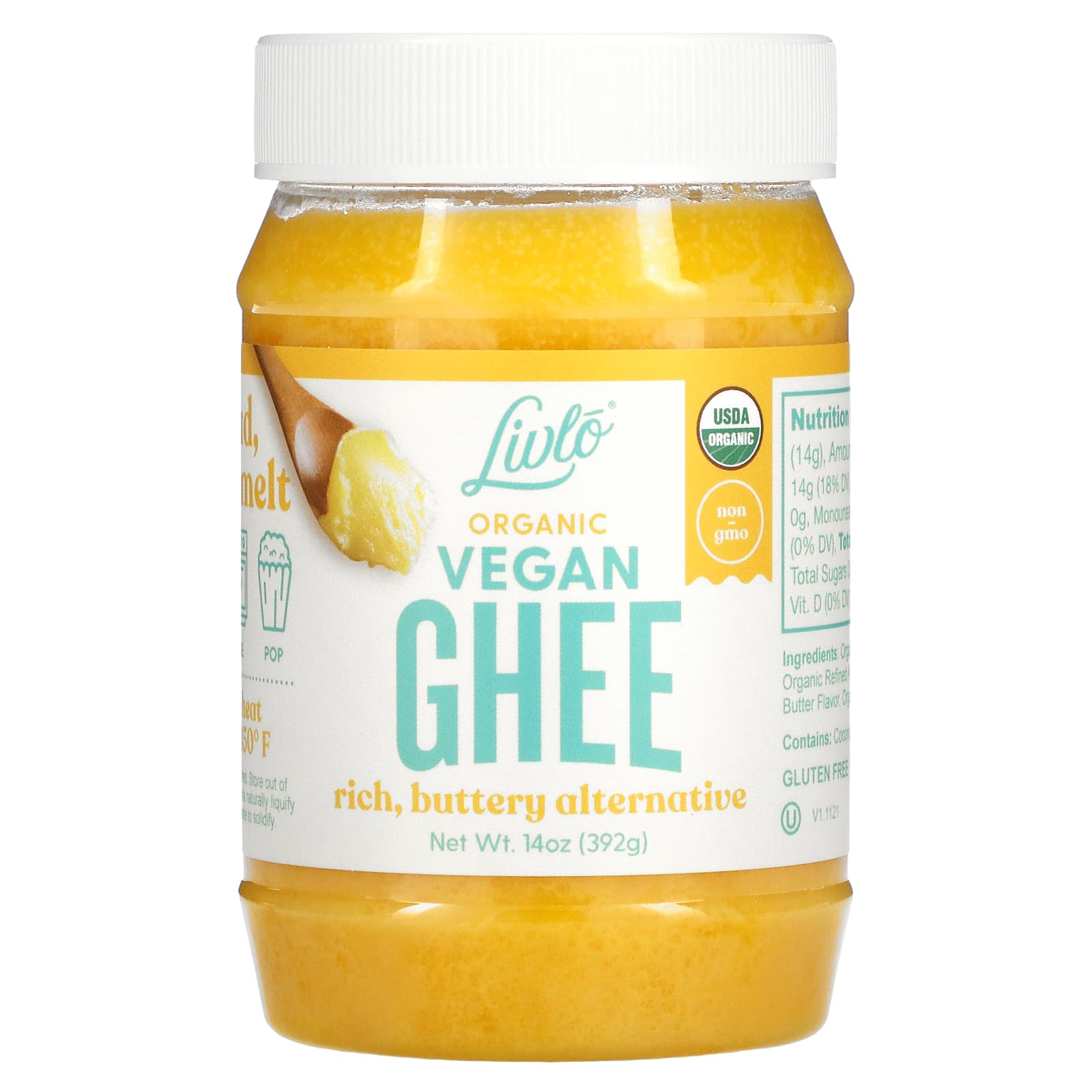 Livlo Органический веганский GHEE 14 унций 392 г 2890₽