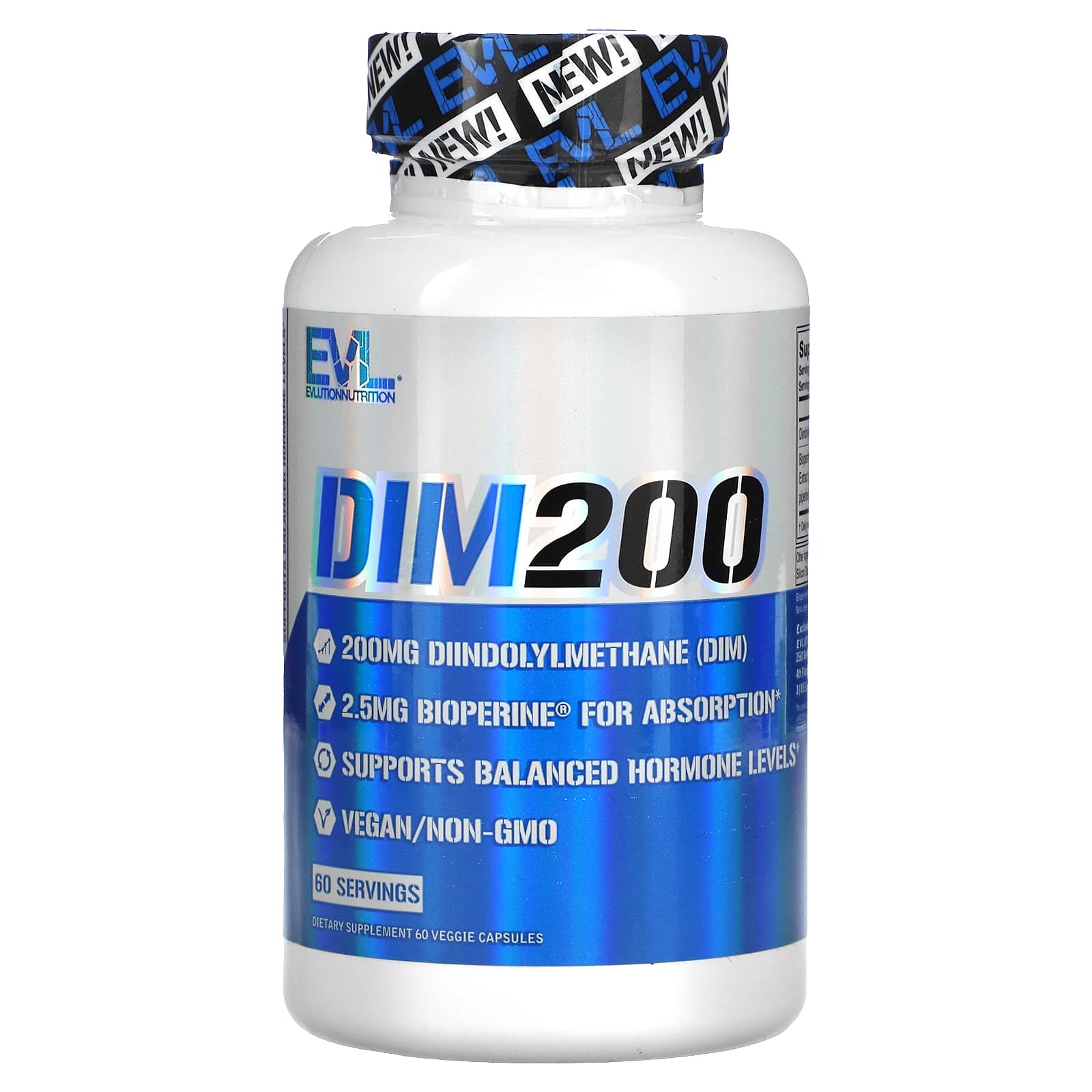 EVLution Nutrition DIM 200 200 mg 60 Veggie Capsules 1890₽