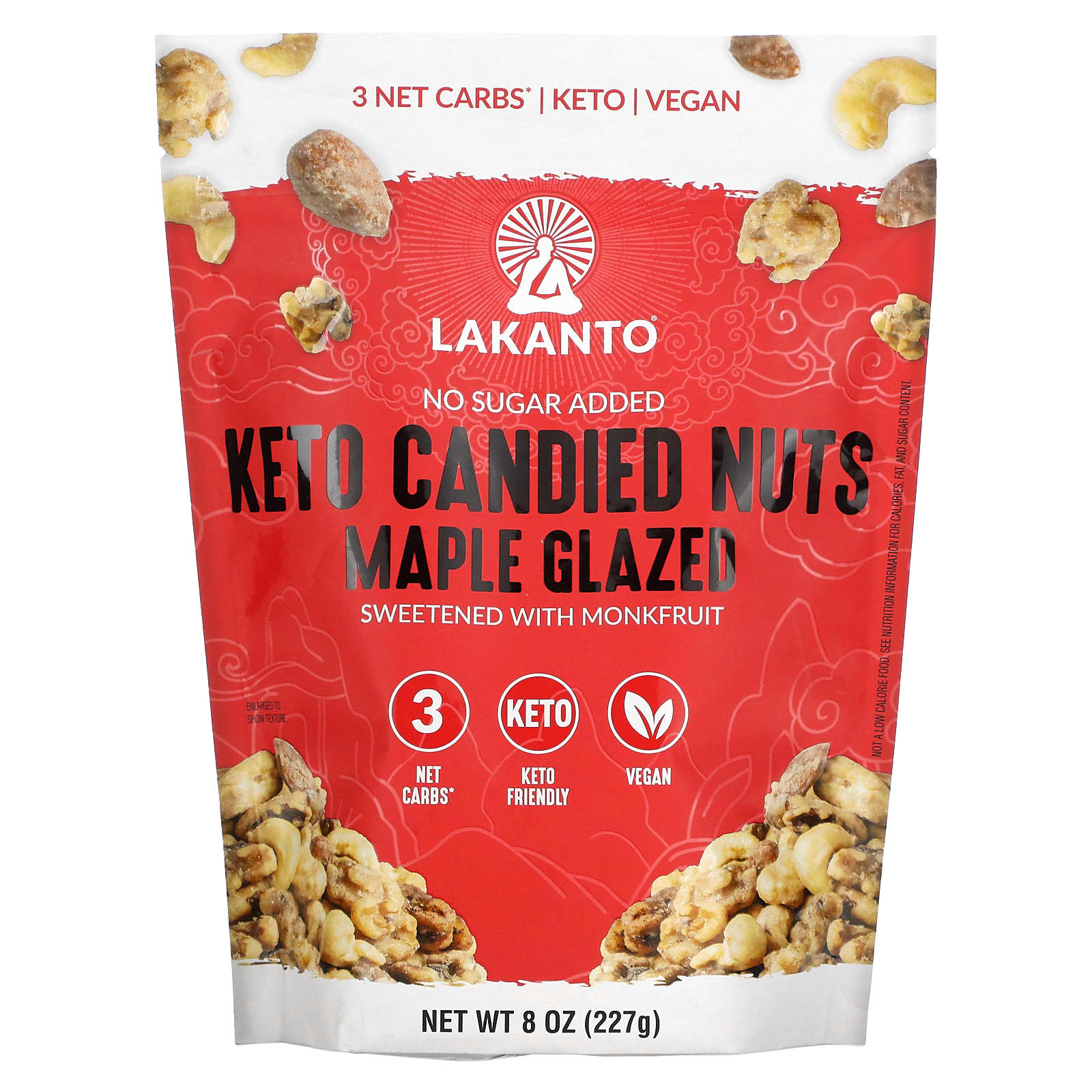 Lakanto Keto Candied Nuts Maple Glazed 8 oz 227 g 2390₽