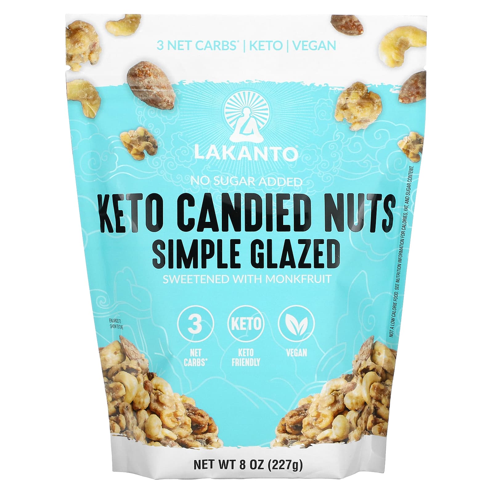 Lakanto Keto Candied Nuts Simple Glazed 8 oz 227 g 2390₽