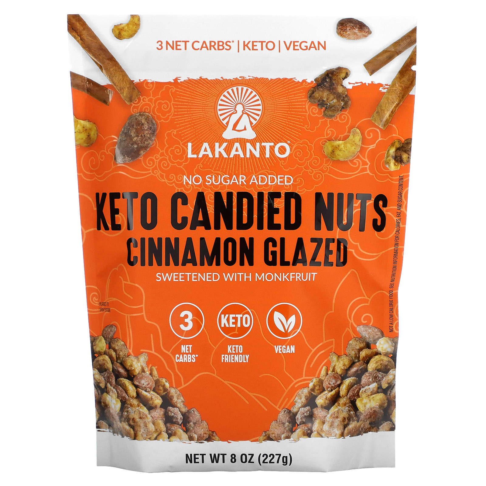 Lakanto Keto Candied Nuts глазированные орехи с корицей 227 г 8 унций 2190₽