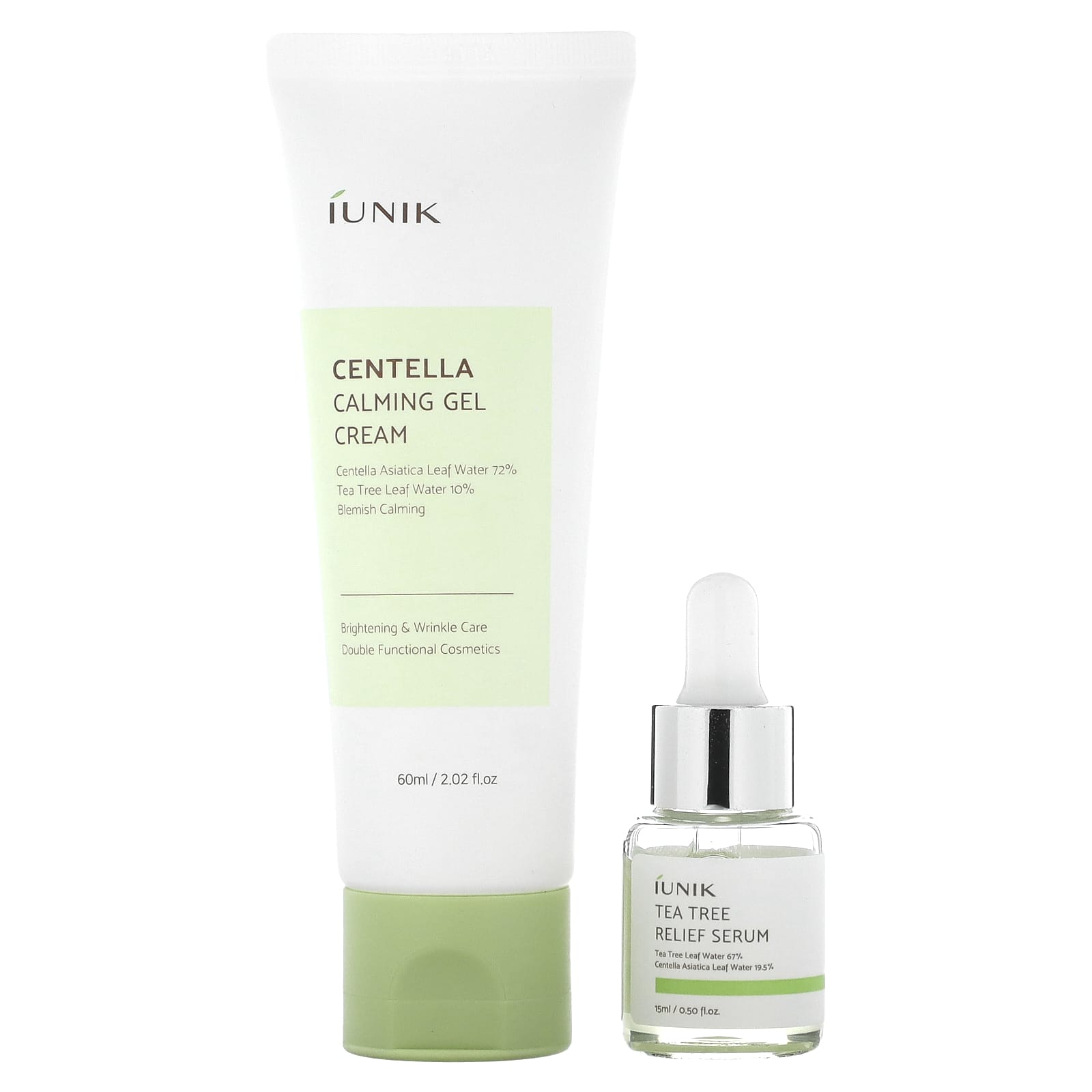 iUNIK Centella Edition Skin Care Set Cream - Mini Serum 2 Piece Set 2590₽