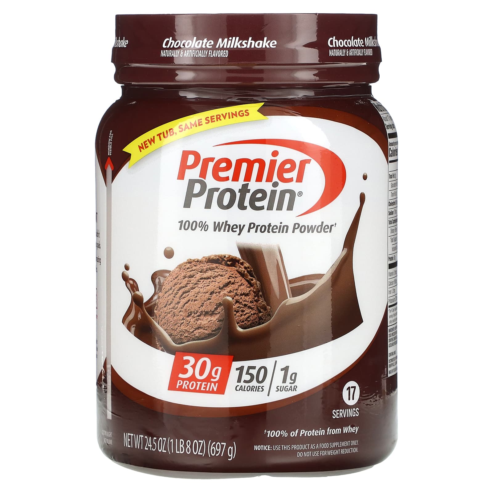Premier Protein Порошок из 100 сывороточного протеина шоколадный молочный коктейль 697 г 1 фунт 8 унций 6290₽