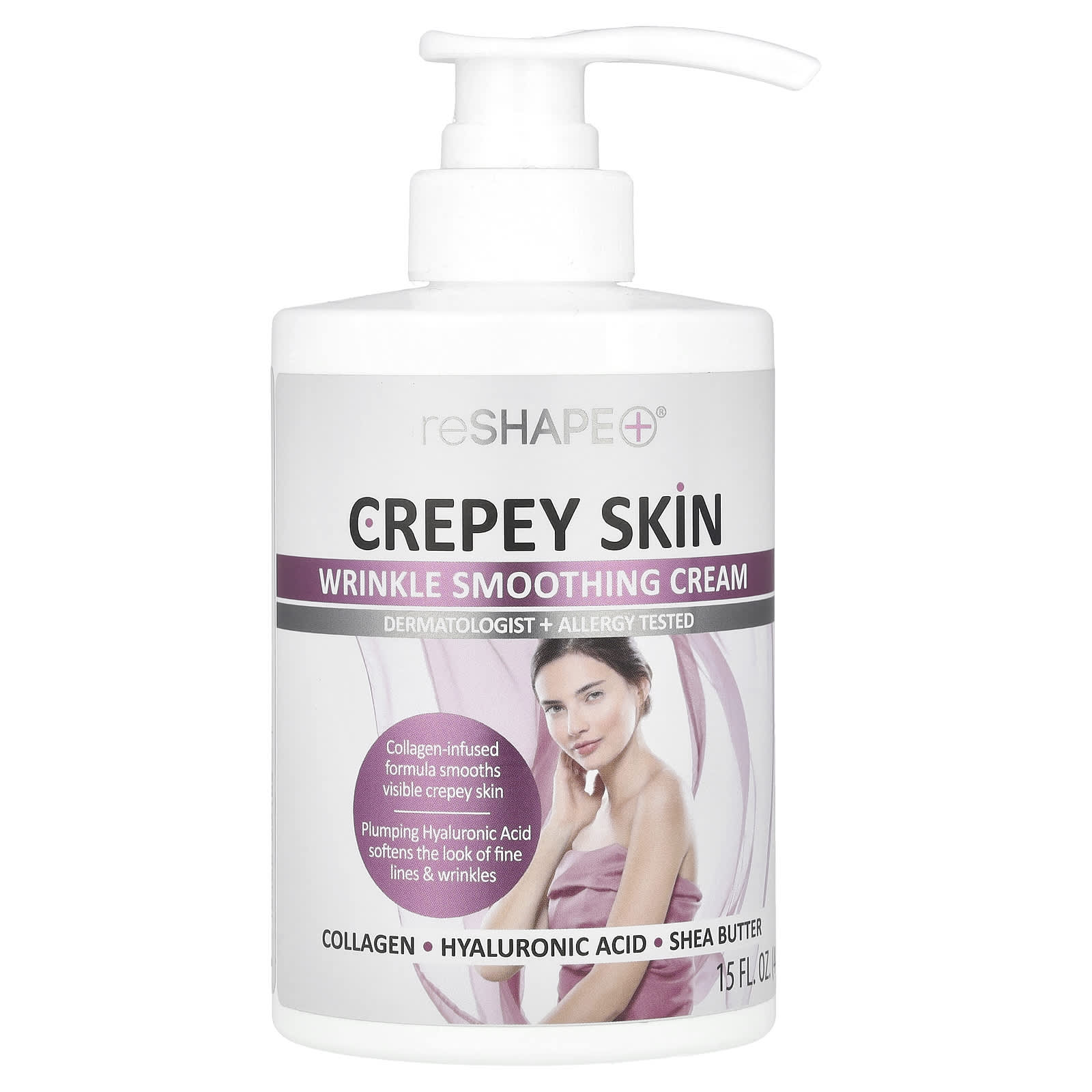 Reshape Plus, Crepey Skin, крем для разглаживания морщин, 444 мл (15 жидк. Унций)