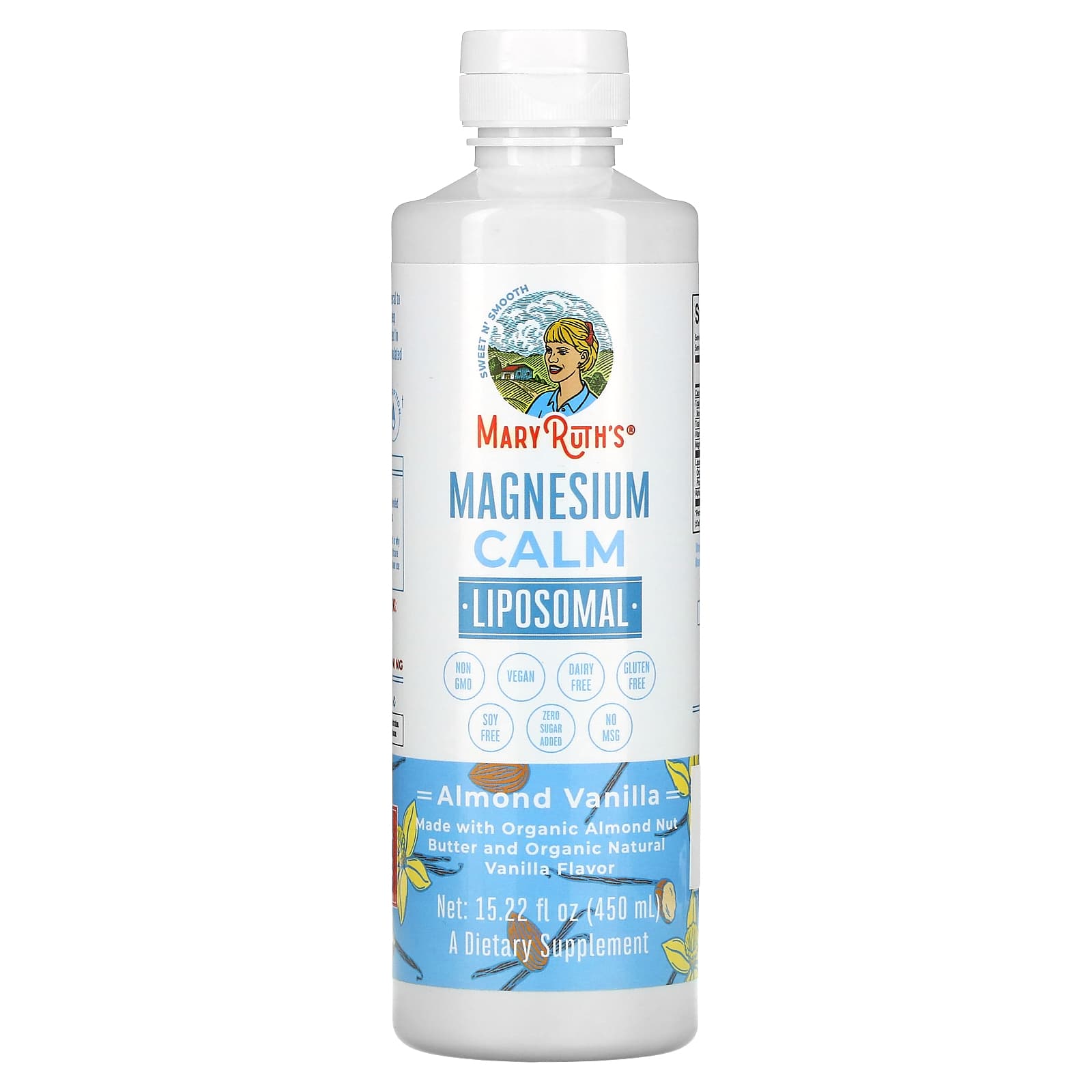 MaryRuths Magnesium Calm Liposomal миндаль и ваниль 450 мл 1522 жидк Унции 4790₽