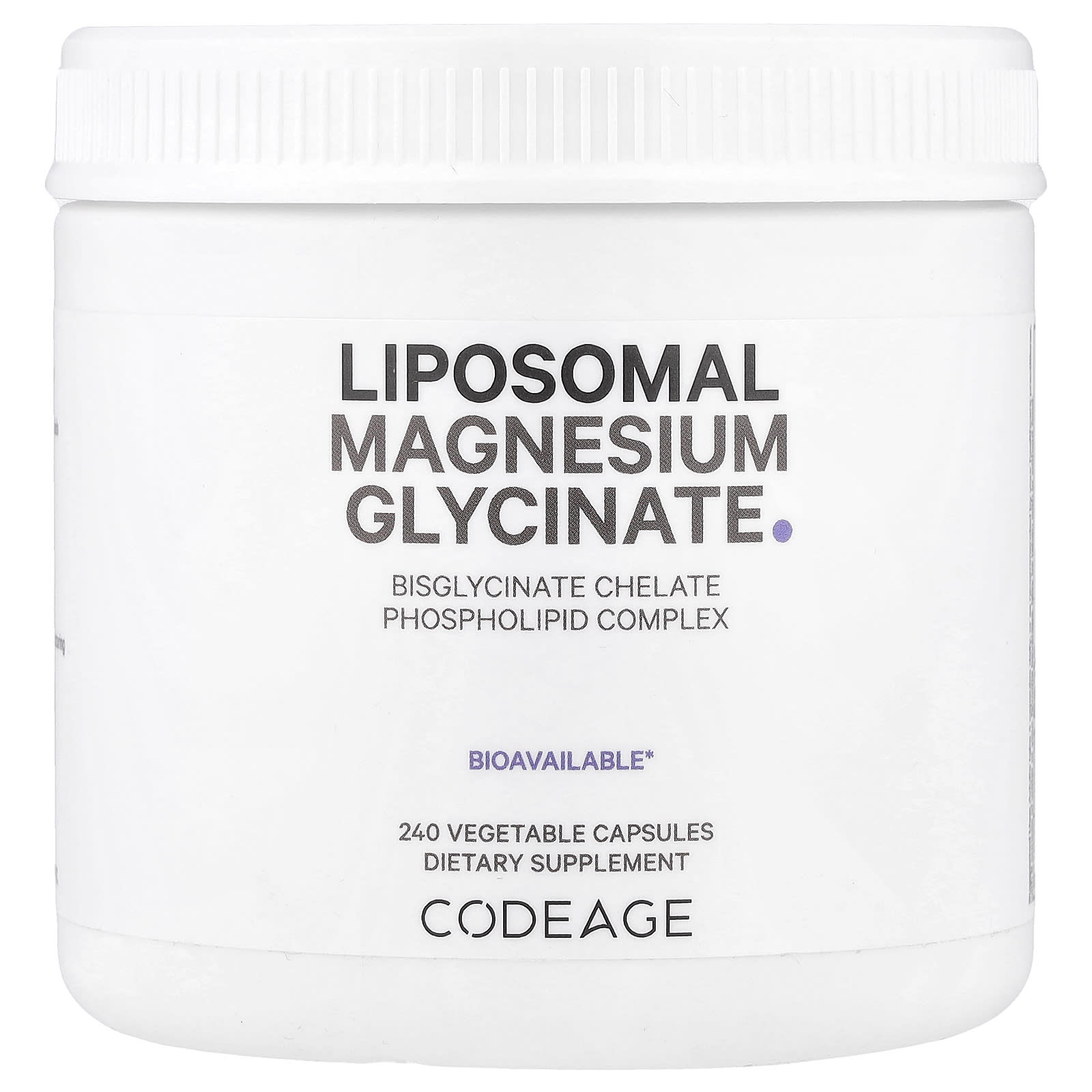 Codeage Глицинат магния 240 капсул 7590₽