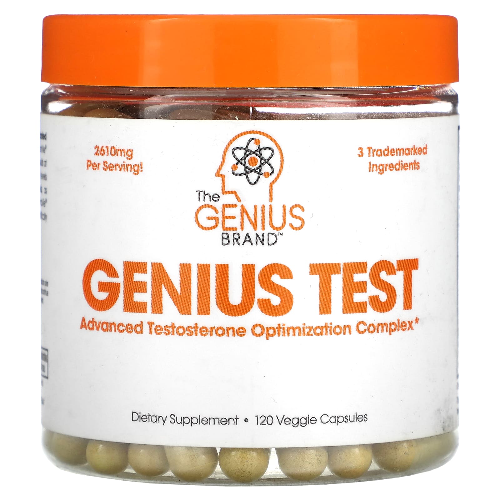 The Genius Brand Genius Test улучшенный комплекс для повышения уровня тестостерона 120 растительных капсул 10990₽