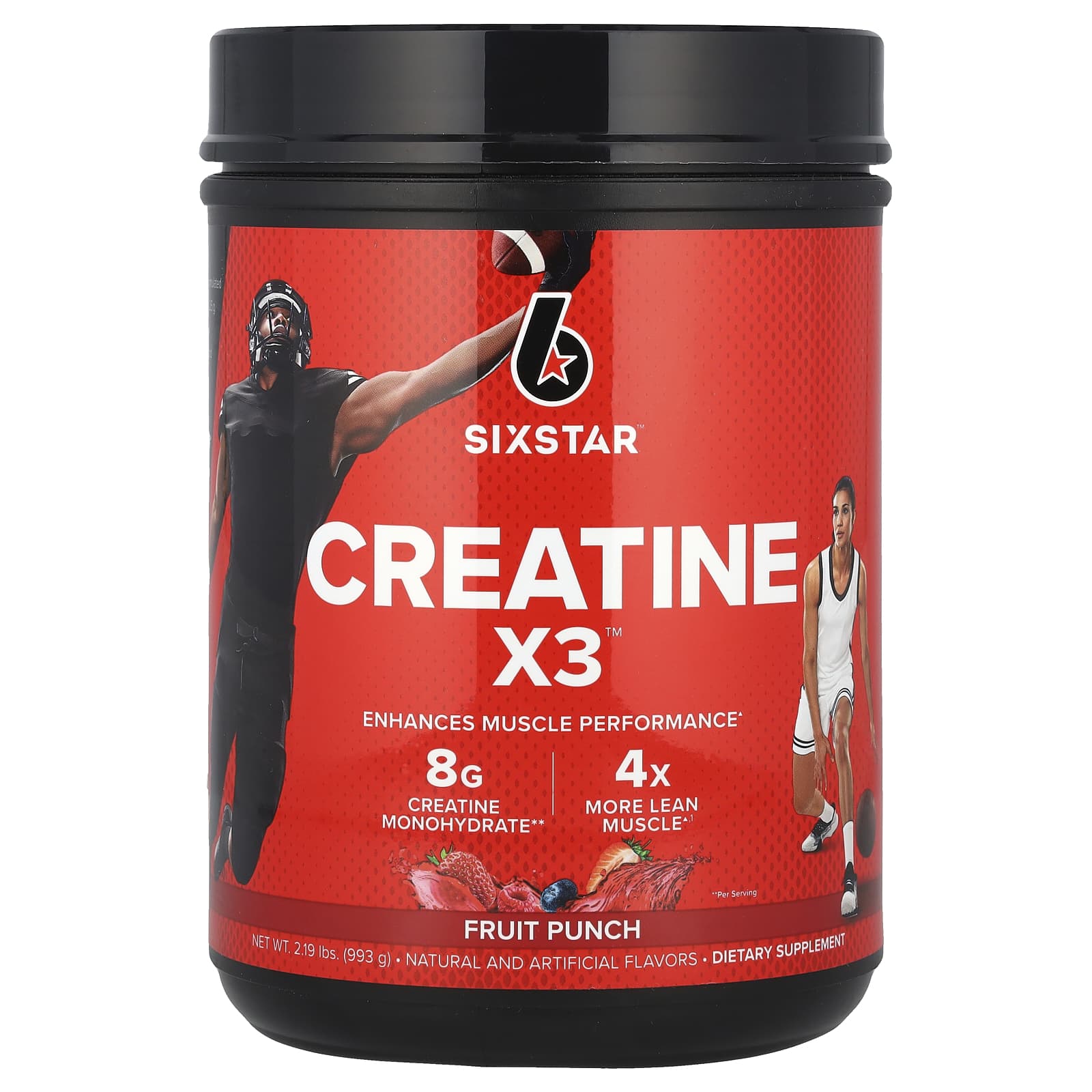 SIXSTAR Creatine X3 фруктовый пунш 993 г 219 фунта 4990₽