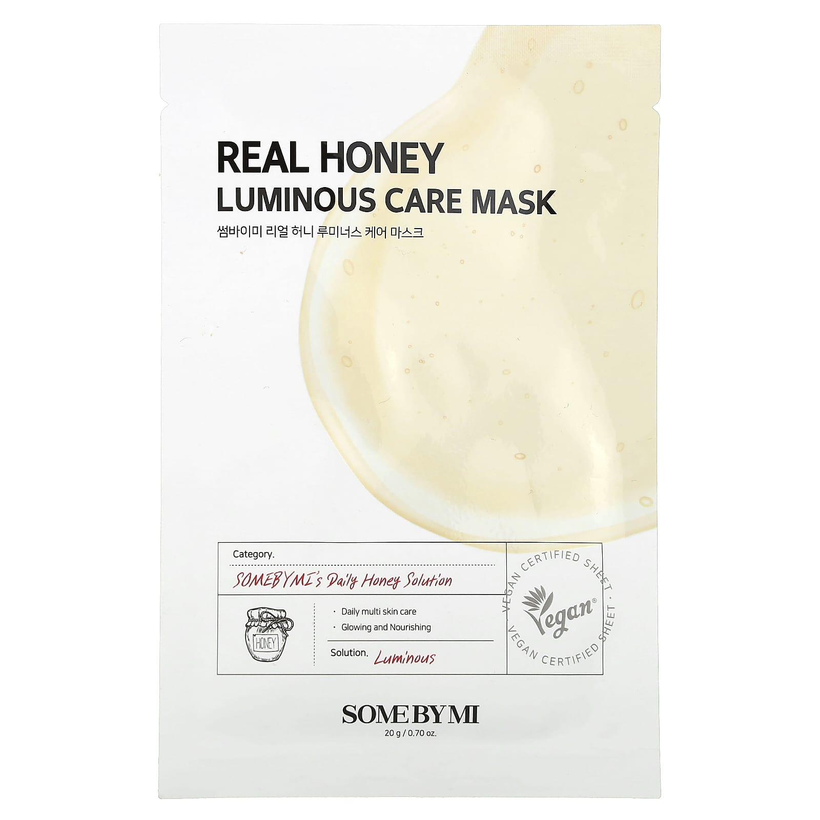 SOME BY MI Real Honey маска для сияния кожи 1 шт 20 г 070 унции 1390₽