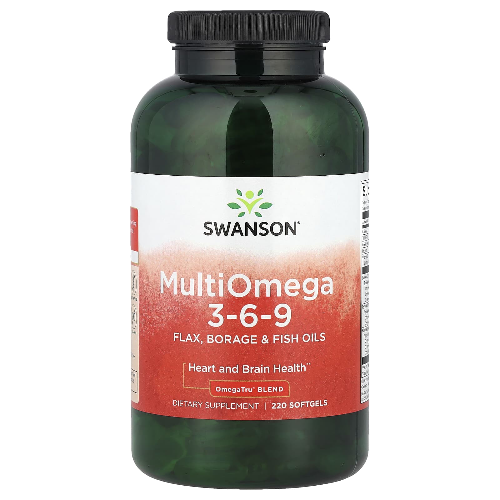 Swanson Multi Omega 3-6-9 220 мягких таблеток 3890₽