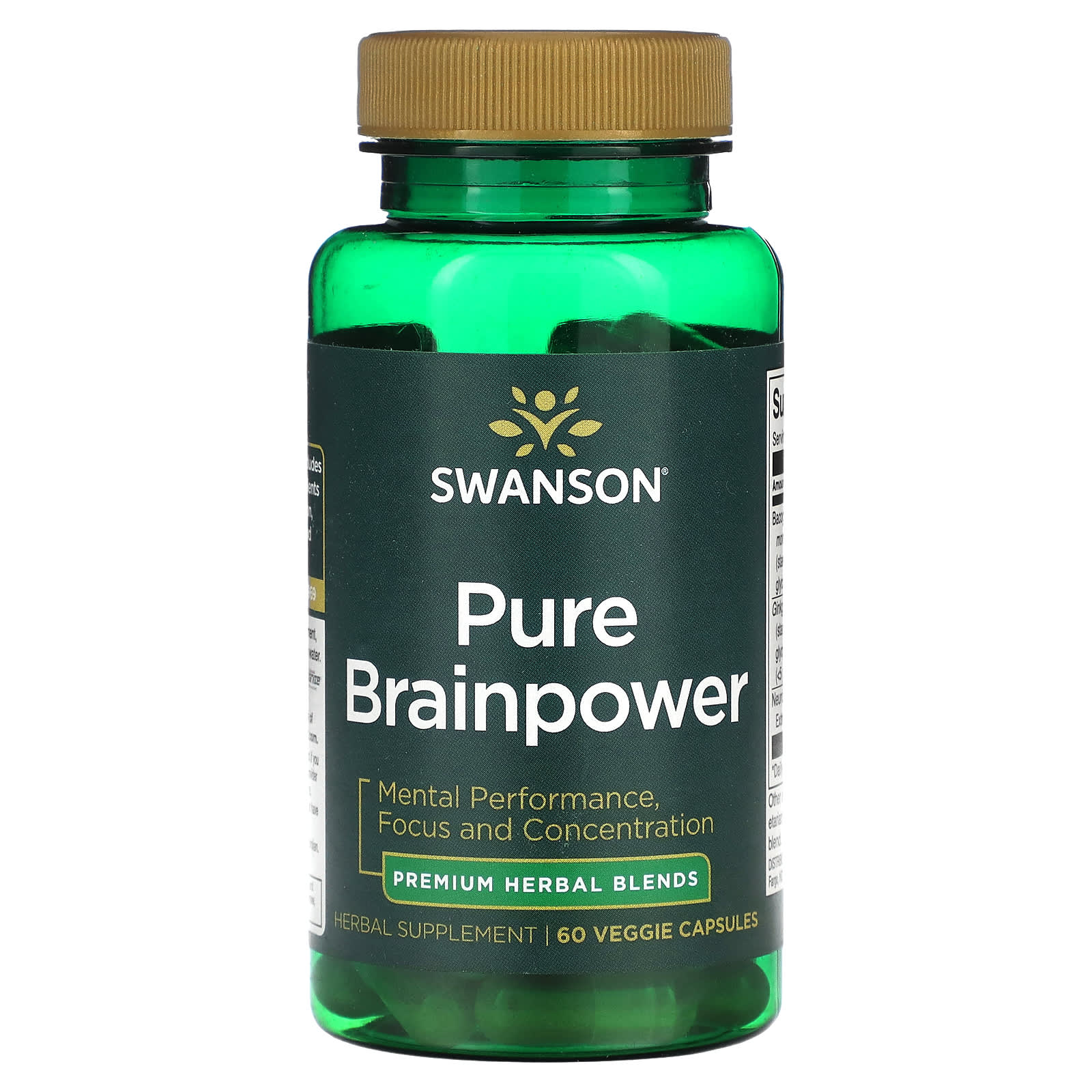 Swanson Pure Brainpower 60 растительных капсул 2890₽