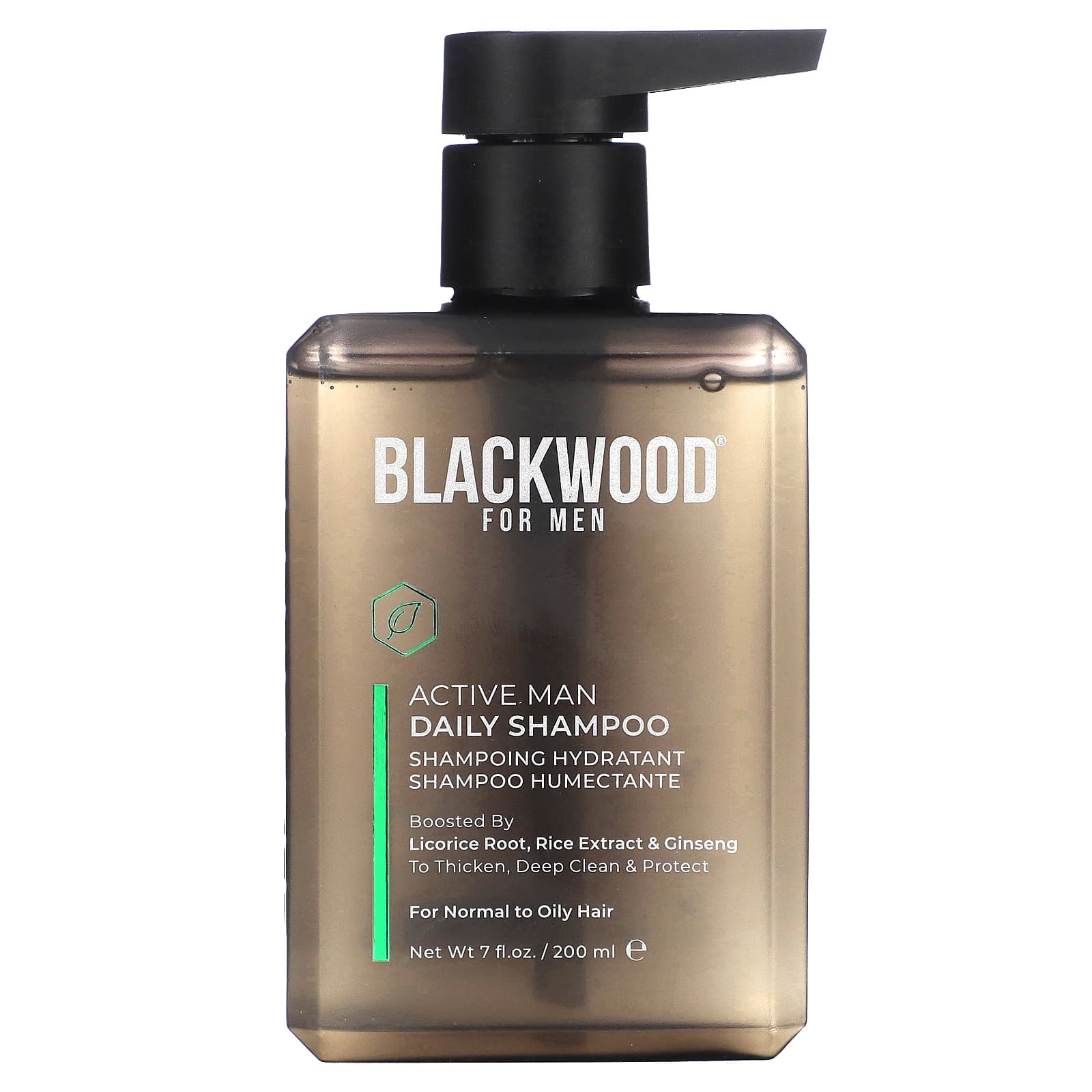 Blackwood For Men Active Man Daily шампунь корень солодки экстракт риса и женьшень 200 мл 7 жидк Унций 1990₽