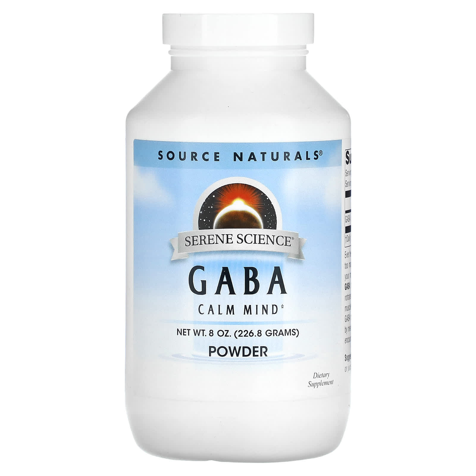Source Naturals порошок GABA 2268 г 8 унций 2790₽