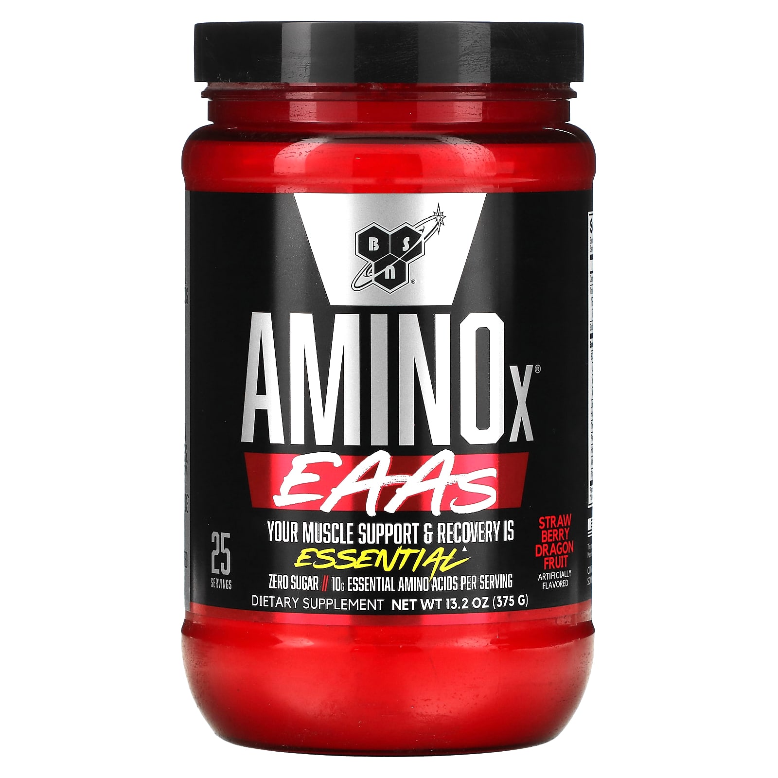 BSN AminoX EAAs Strawberry Dragon Fruit клубникапитахайя поддержка и восстановление мышц 375 г 132 унции 4390₽
