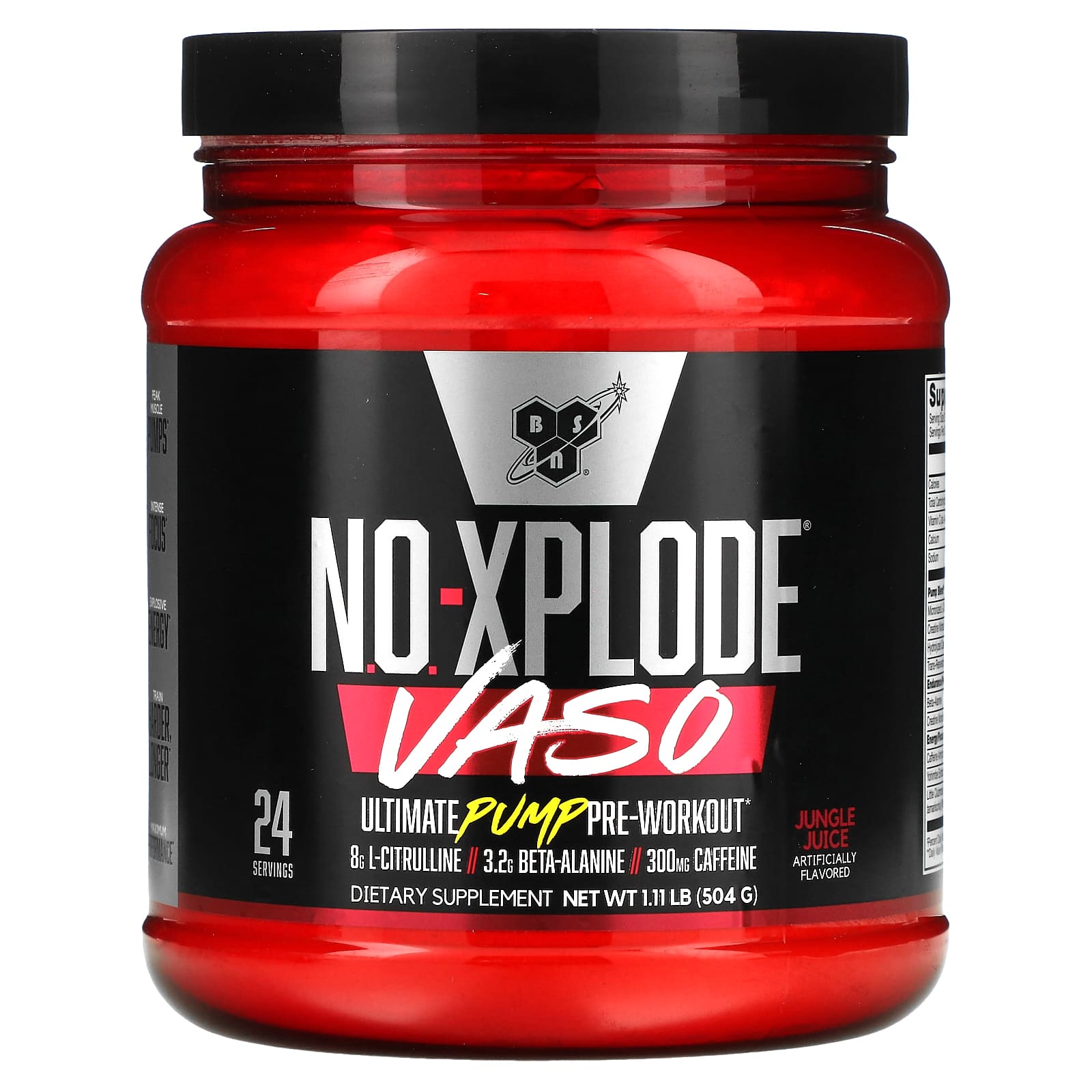 BSN No-Xplode VASO Ultimate Pump перед тренировкой сок из джунглей 504 г 111 фунта 7690₽