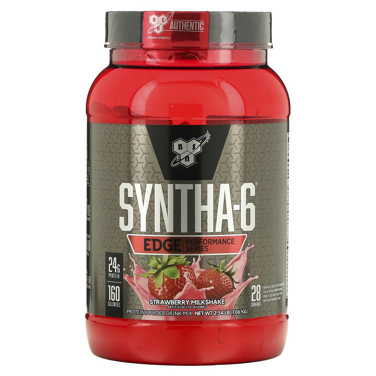 BSN Syntha-6 Edge протеиновая смесь для приготовления напитка клубничный молочный коктейль 106 кг 234 фунта 8090₽