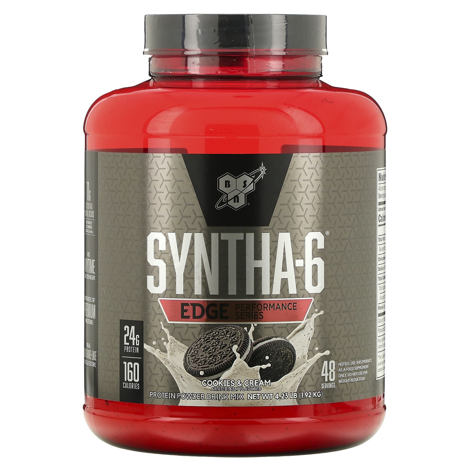 BSN Syntha-6 Edge протеиновая порошковая смесь печенье и сливки 192 кг 423 фунта 12590₽