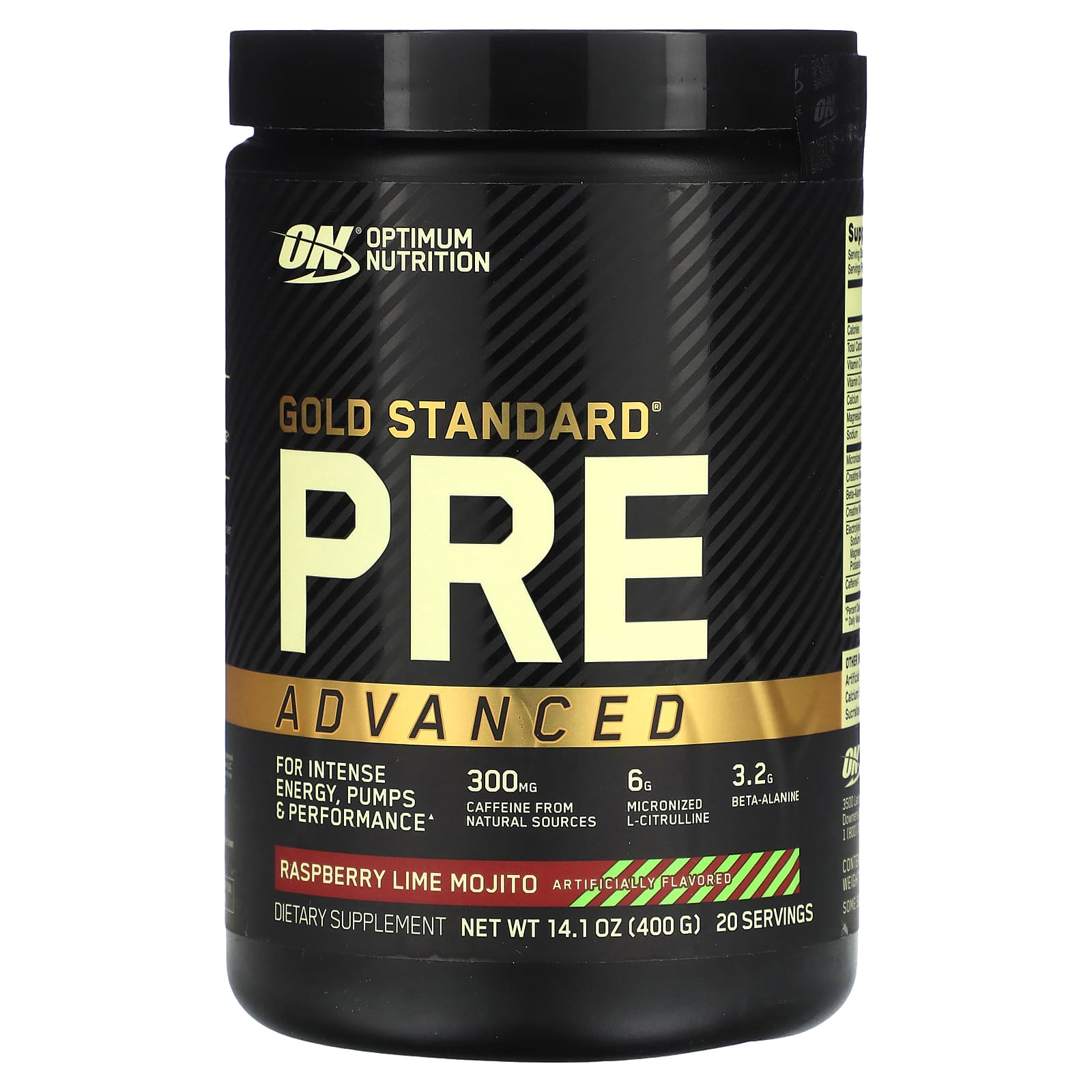 Optimum Nutrition Gold Standard Pre Advanced мохито с малиной и лаймом 400 г 141 унции 8990₽