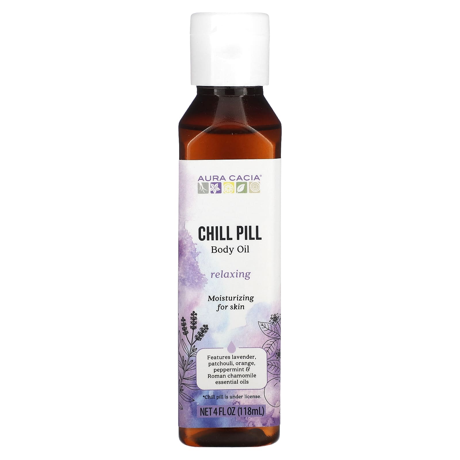 Aura Cacia Chill Pill масло для тела 118 мл 4 жидк Унции 1690₽
