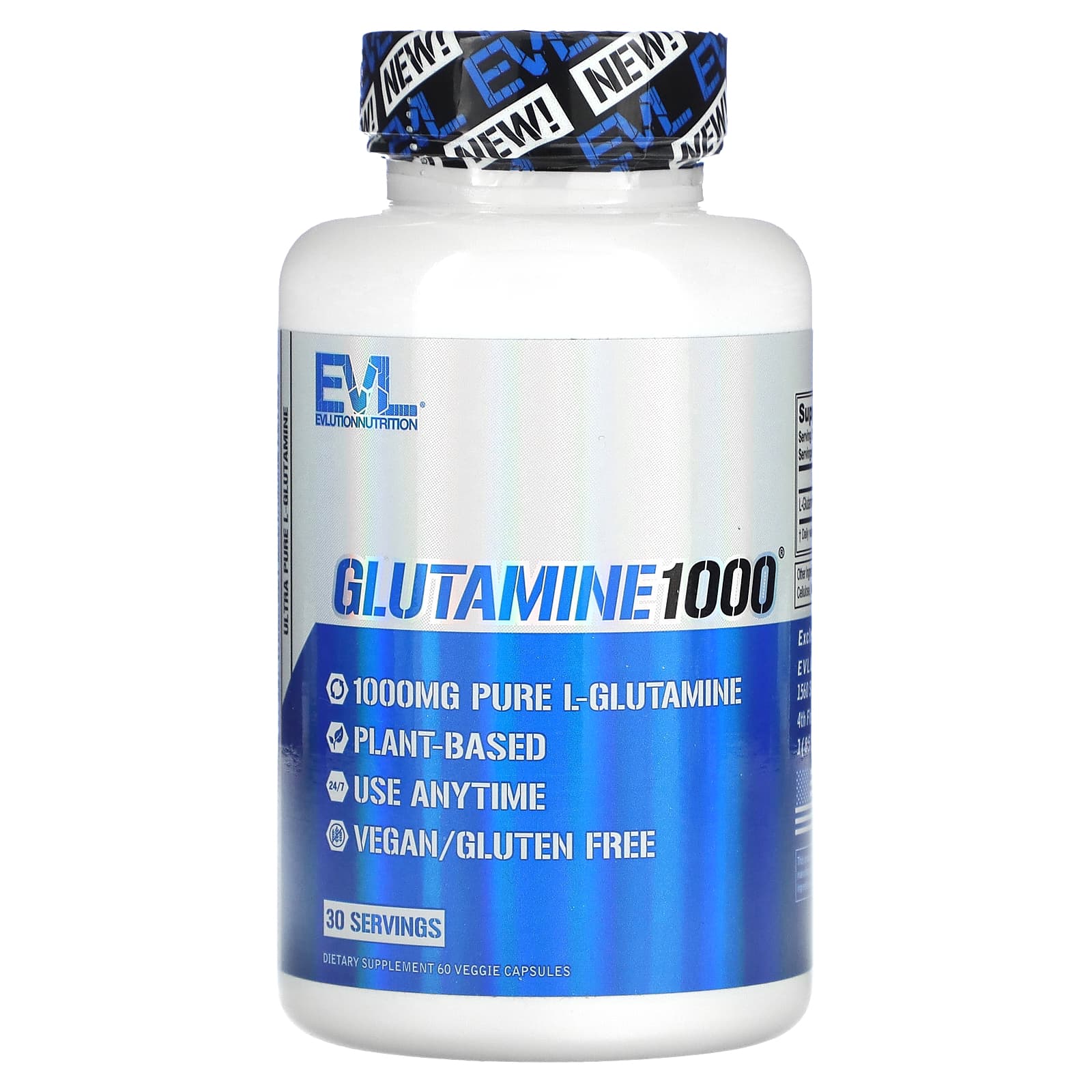 EVLution Nutrition Глутамин 1000 60 растительных капсул 1790₽