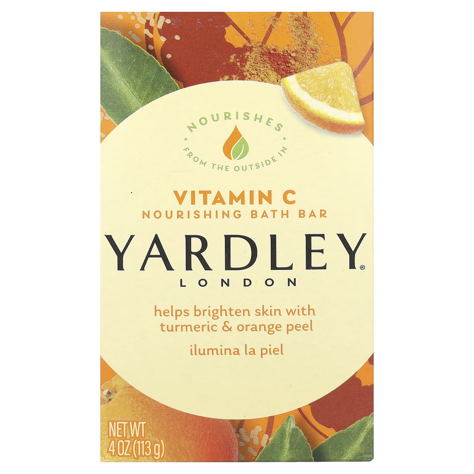 Yardley London, Увлажняющее мыло для ванн, витамин C, 113 г (4 унции)