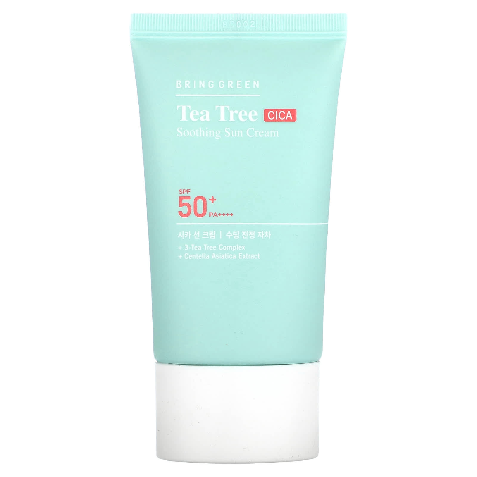 Bringgreen Успокаивающий солнцезащитный крем Tea Tree CICA SPF 50 PA 50 мл 169 жидк Унции 4390₽