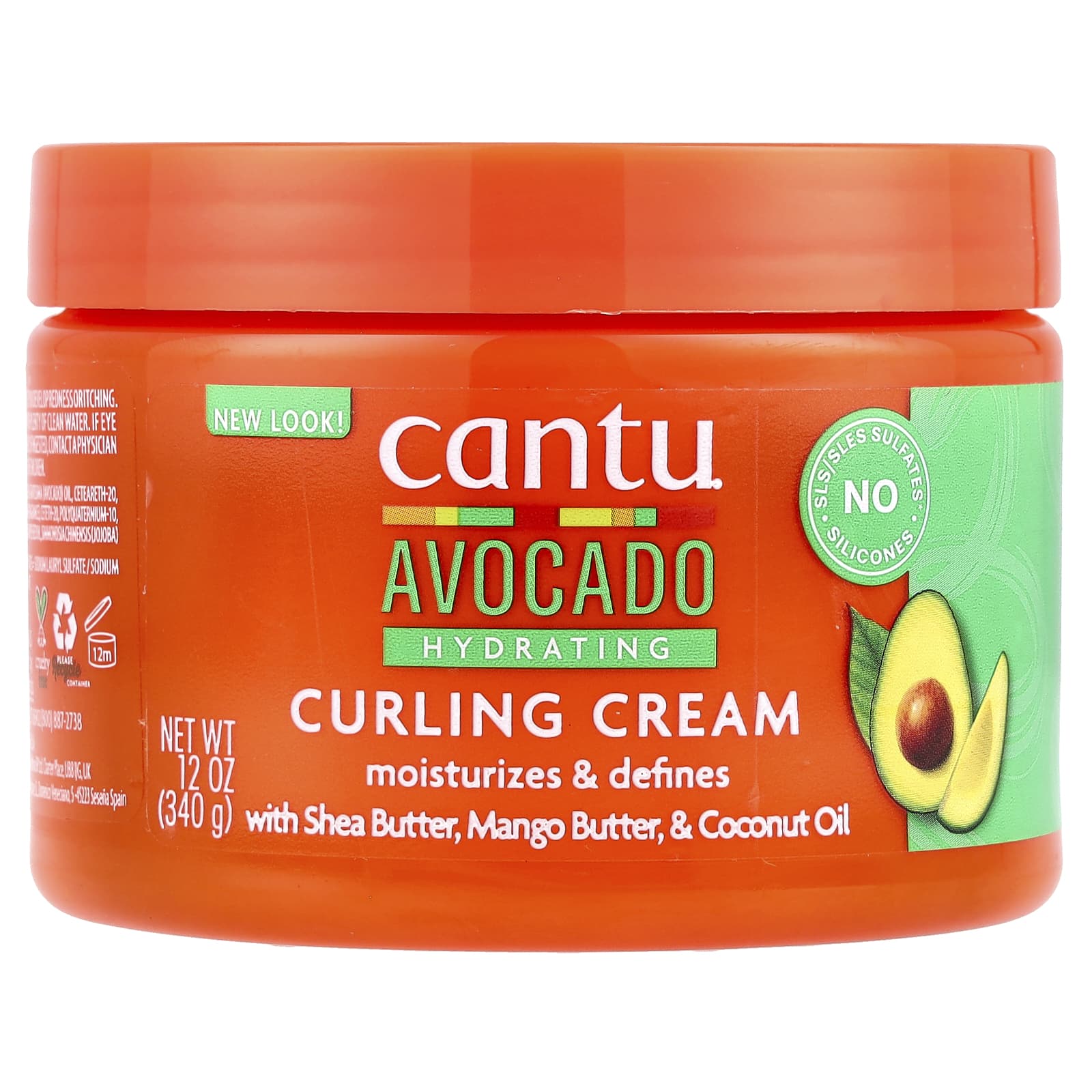Cantu Увлажняющий крем для завивки волос с авокадо 340 г 12 унций 2190₽