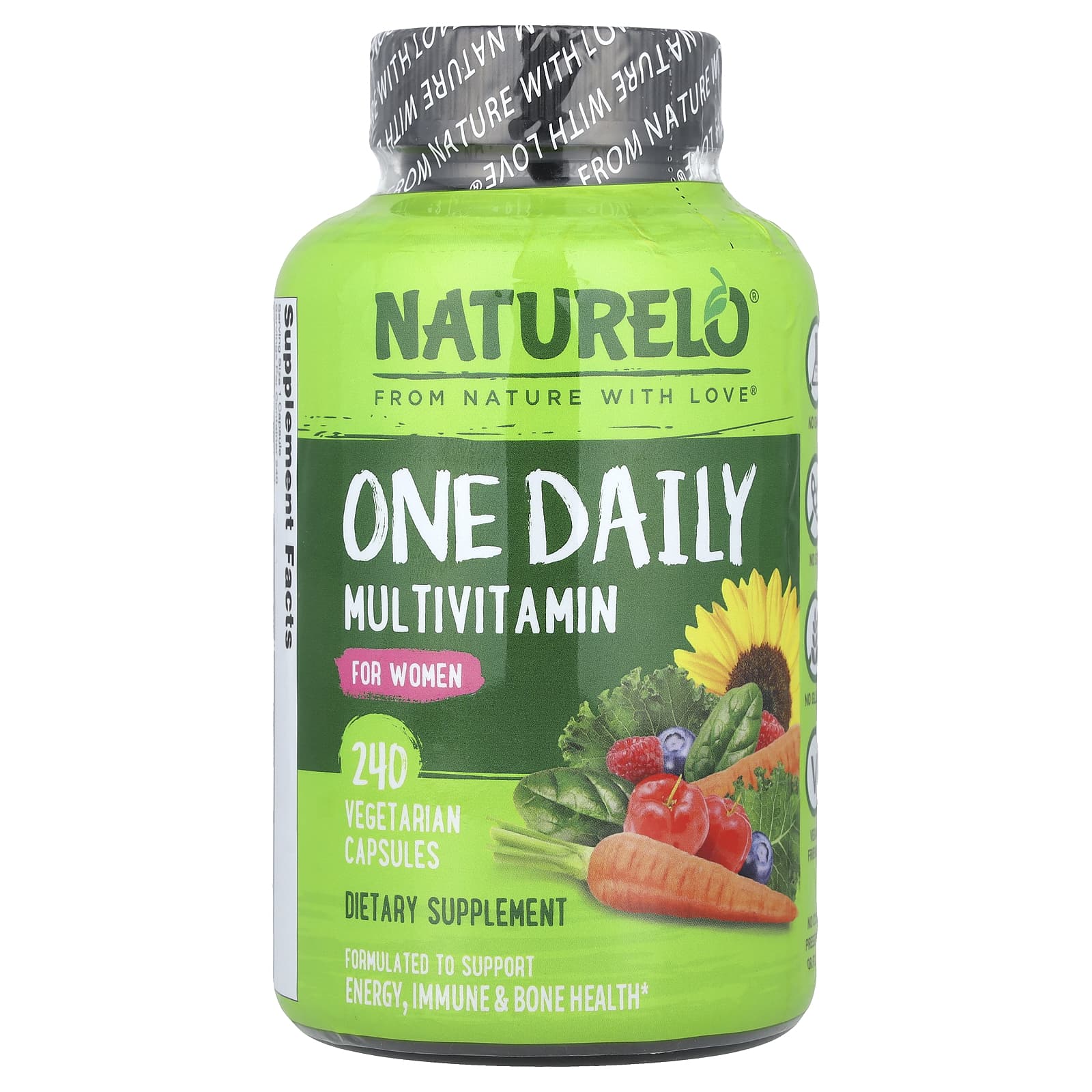 NATURELO, Мультивитамины One Daily, для женщин, 240 вегетарианских капсул