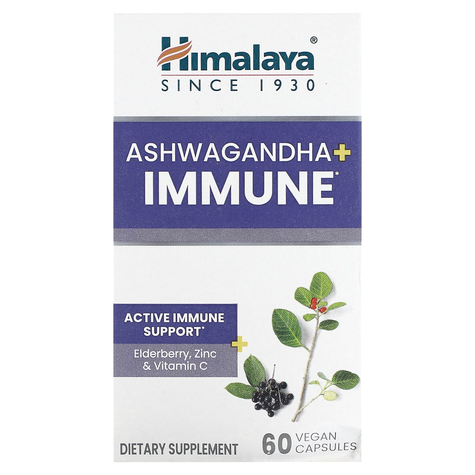 Himalaya Ashwagandha Immune 60 веганских капсул 3090₽
