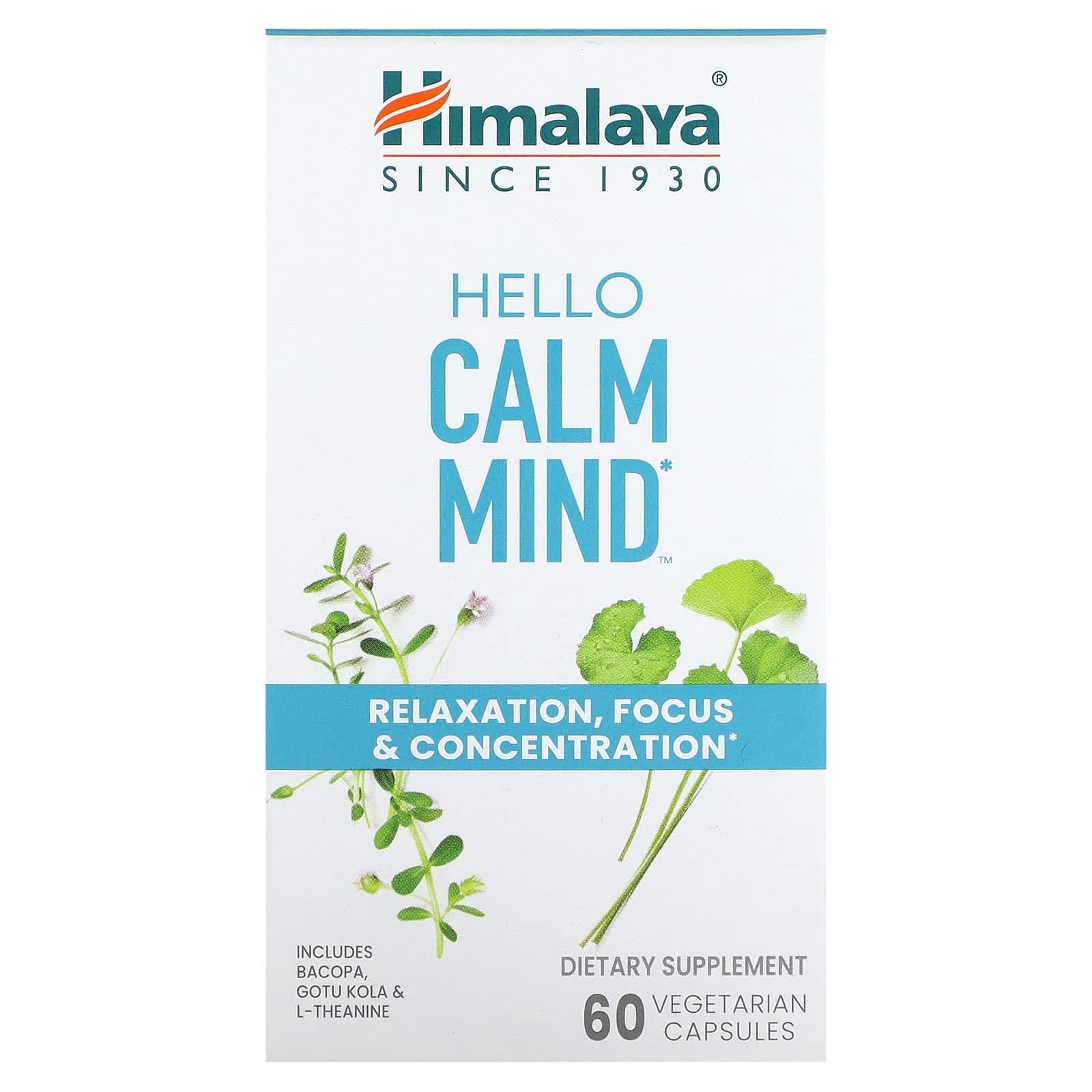 Himalaya Hello Calm Mind 60 вегетарианских капсул 3490₽