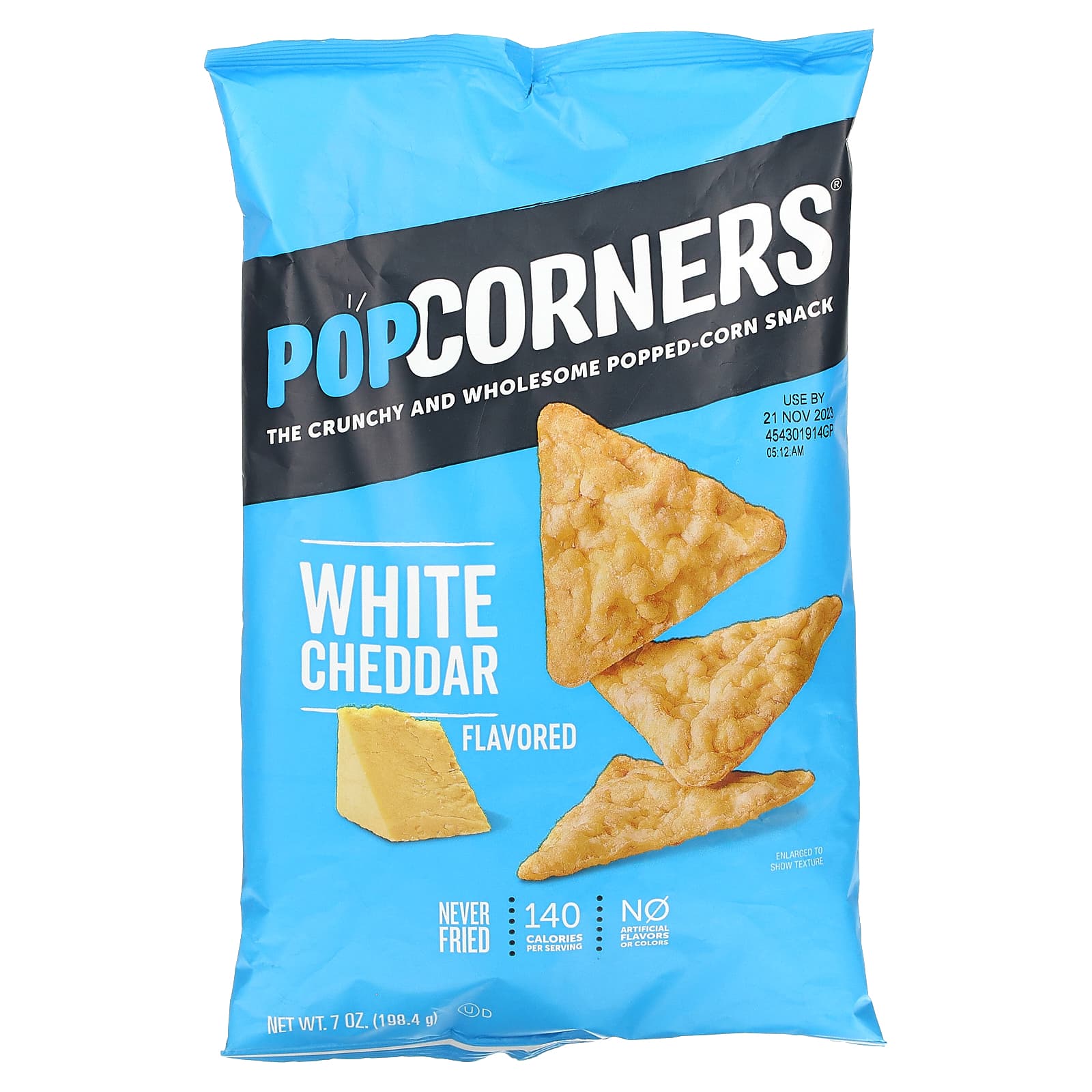 PopCorners, Чипсы, белый чеддер, 198,4 г (7 унций)