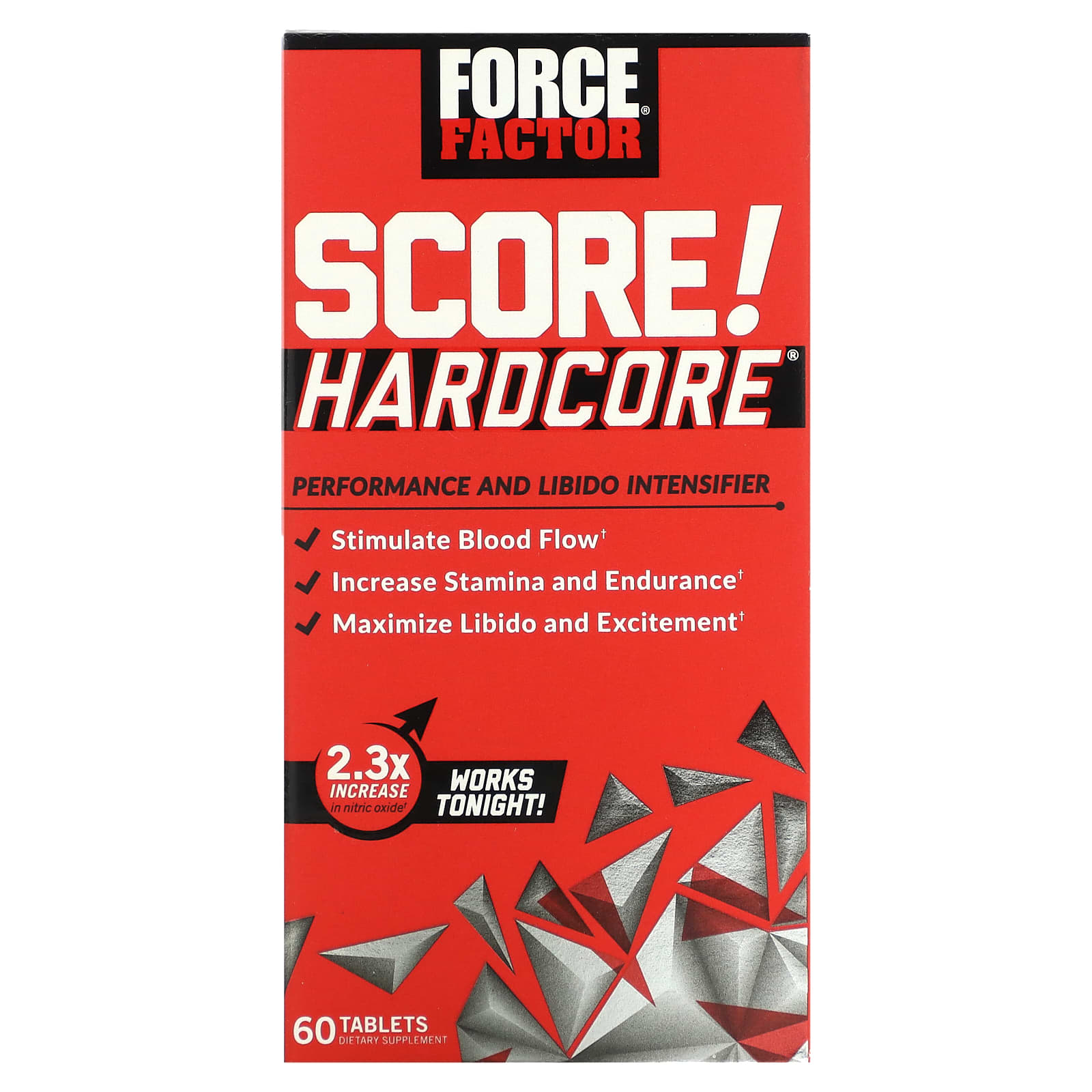 Force Factor Score Hardcore 60 таблеток 3790₽