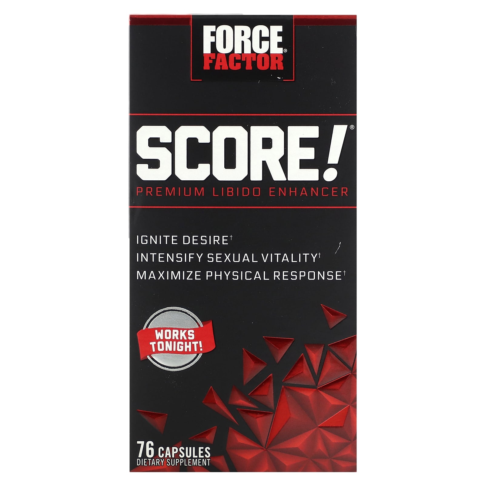 Force Factor Score Premium Libido Enhancer 76 капсул 4790₽