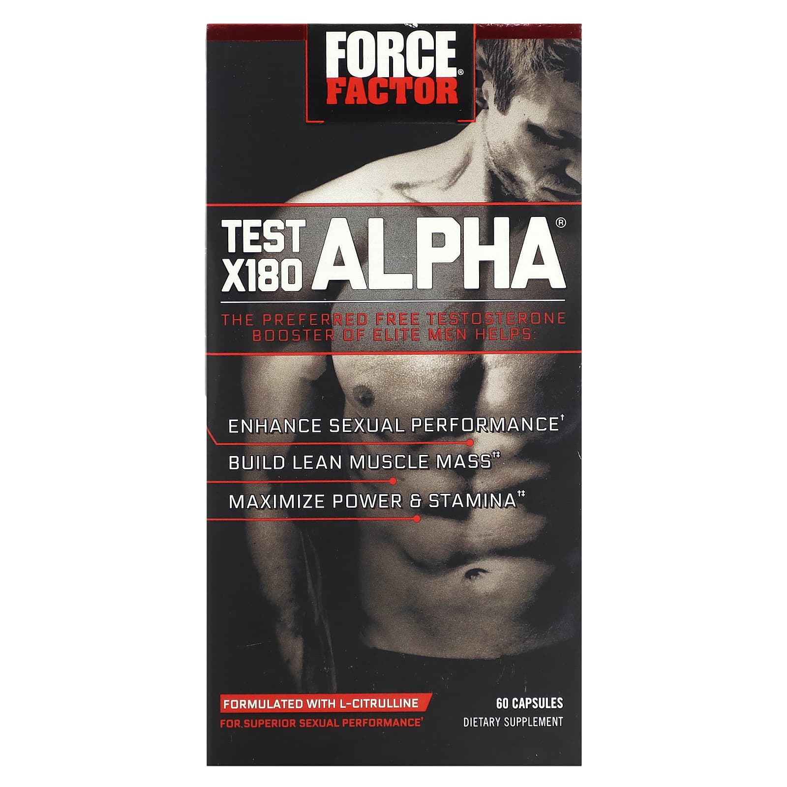 Force Factor Test X180 Alpha 60 капсул 4390₽