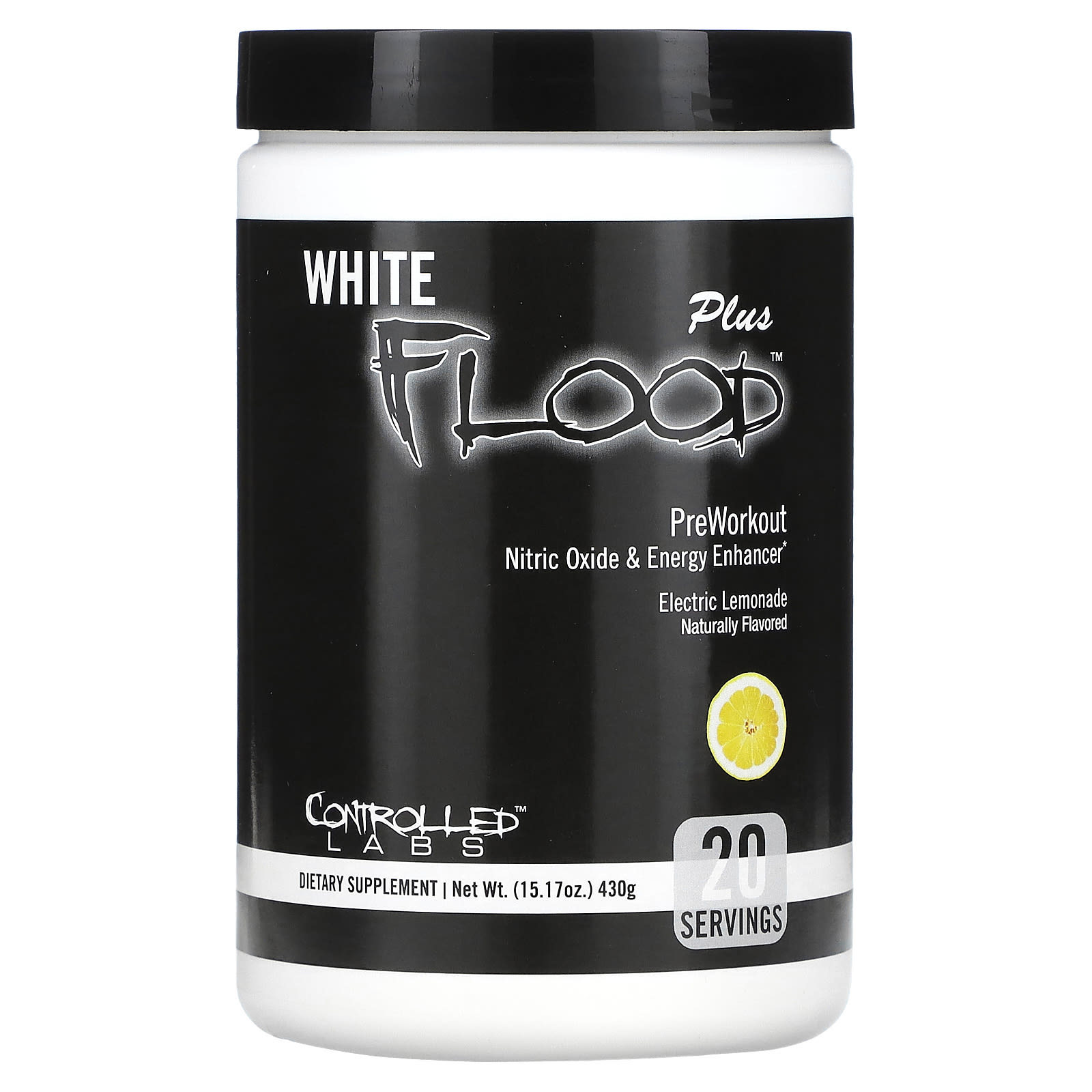 Controlled Labs White Flood Plus перед тренировкой электрический лимонад 430 г 1517 унции 7690₽