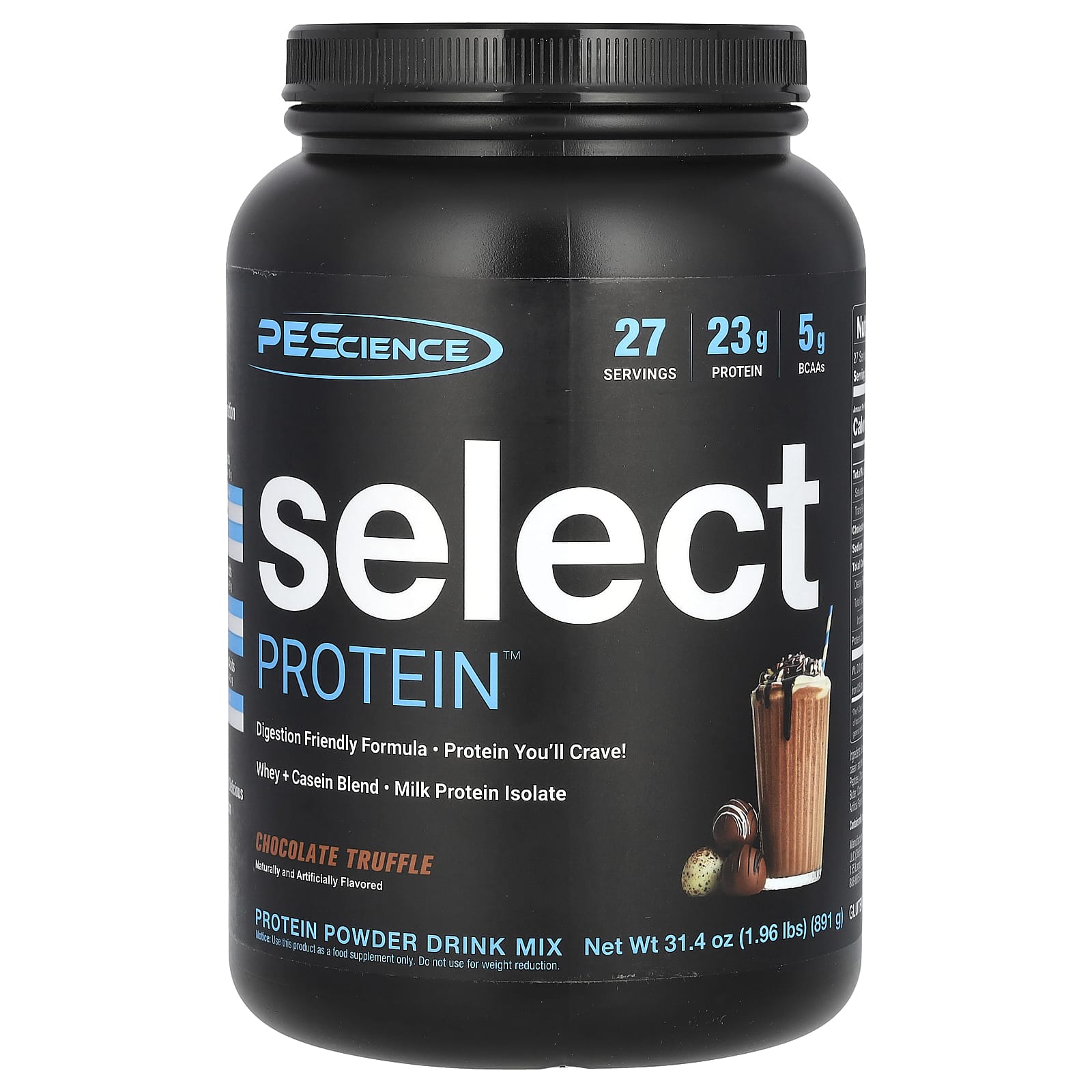 PEScience Select Protein Powder шоколадный трюфель 891 г 196 фунта 8590₽