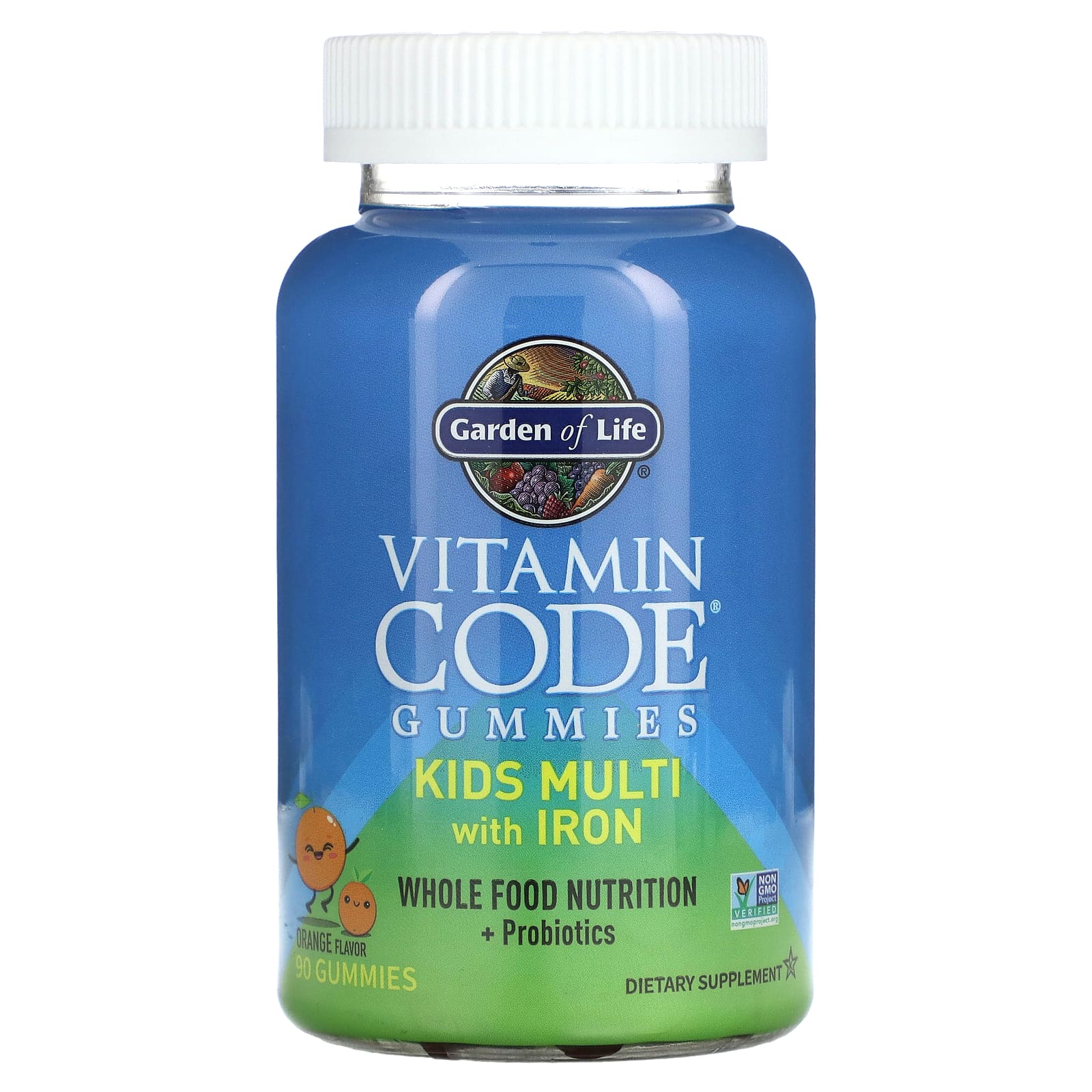 Garden of Life Vitamin Code жевательные таблетки для детей мультивитамины с железом апельсин 90 жевательных таблеток 3590₽