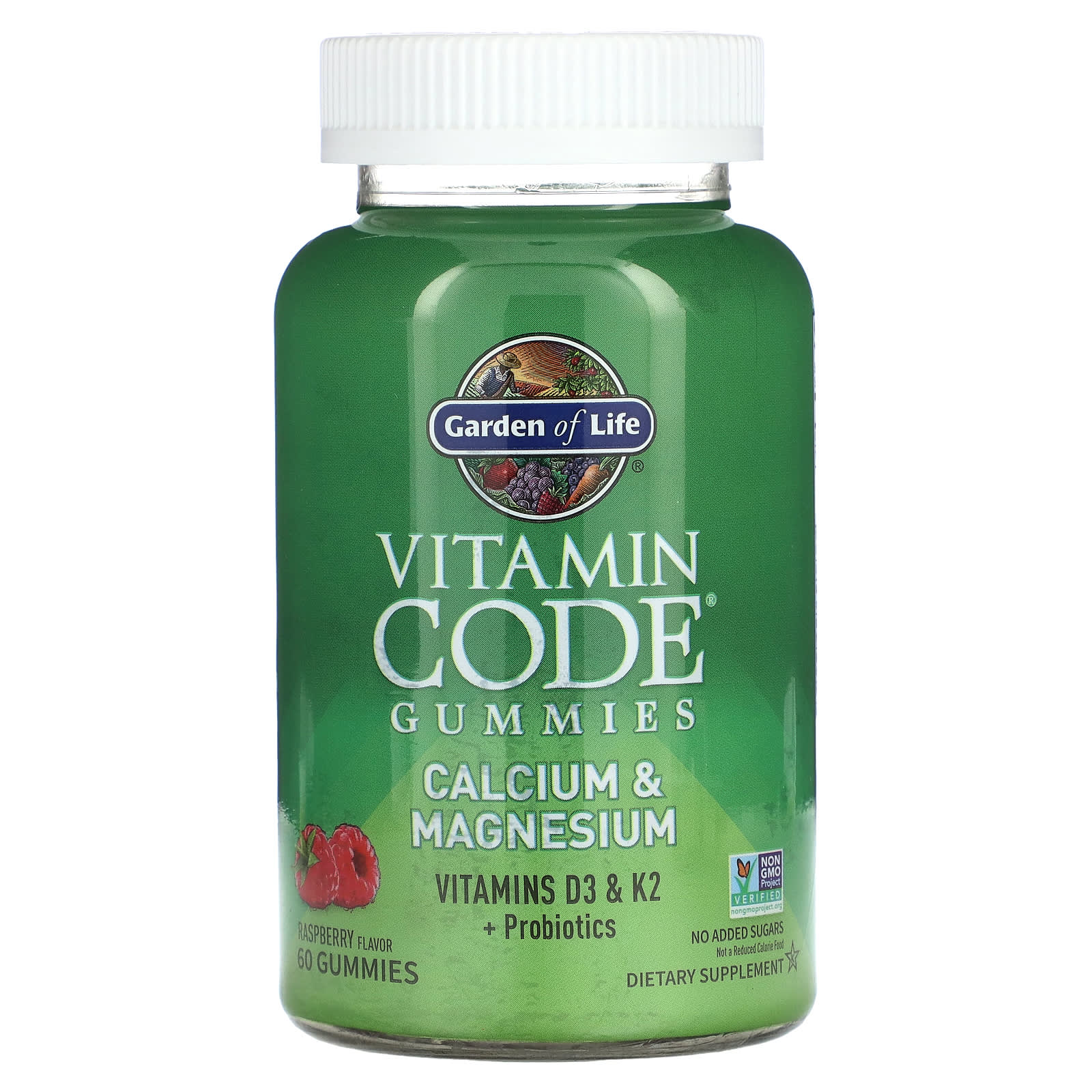 Garden of Life Vitamin Code жевательные таблетки с кальцием и магнием малина 60 жевательных таблеток 3190₽