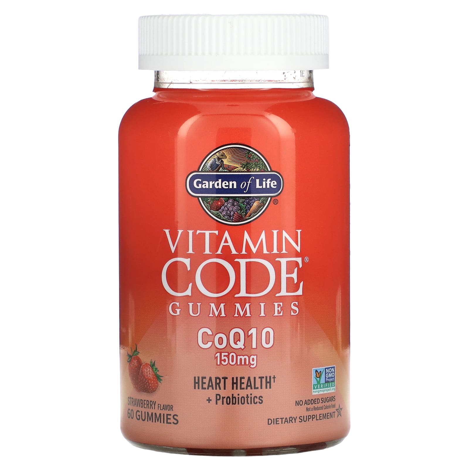 Garden of Life Vitamin Code жевательные мармеладки коэнзим Q10 клубника 150 мг 60 жевательных таблеток 3190₽