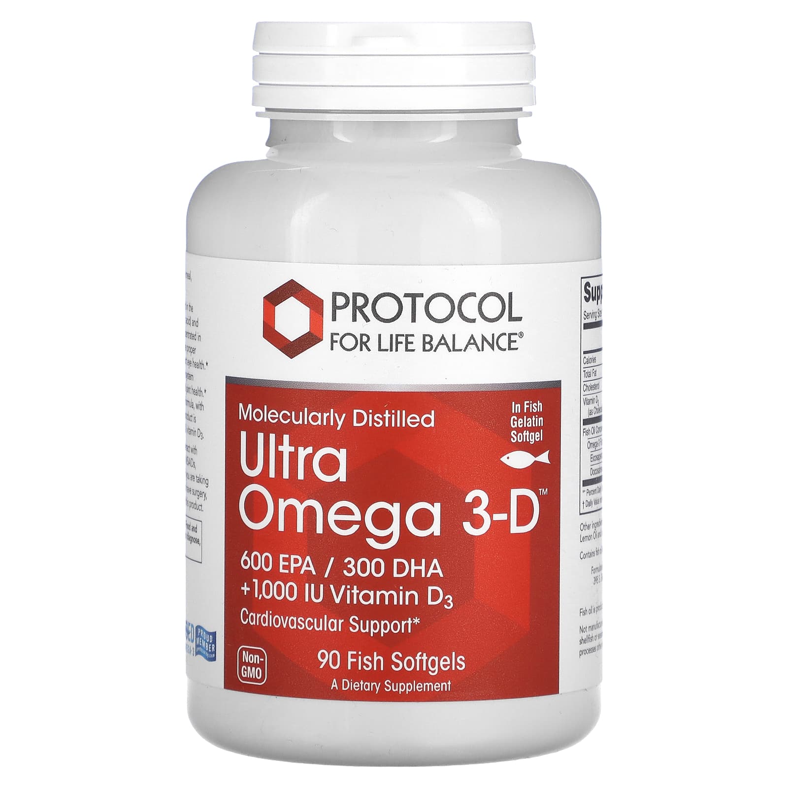 Protocol for Life Balance Ultra Omega 3-D 90 рыбных капсул 6290₽