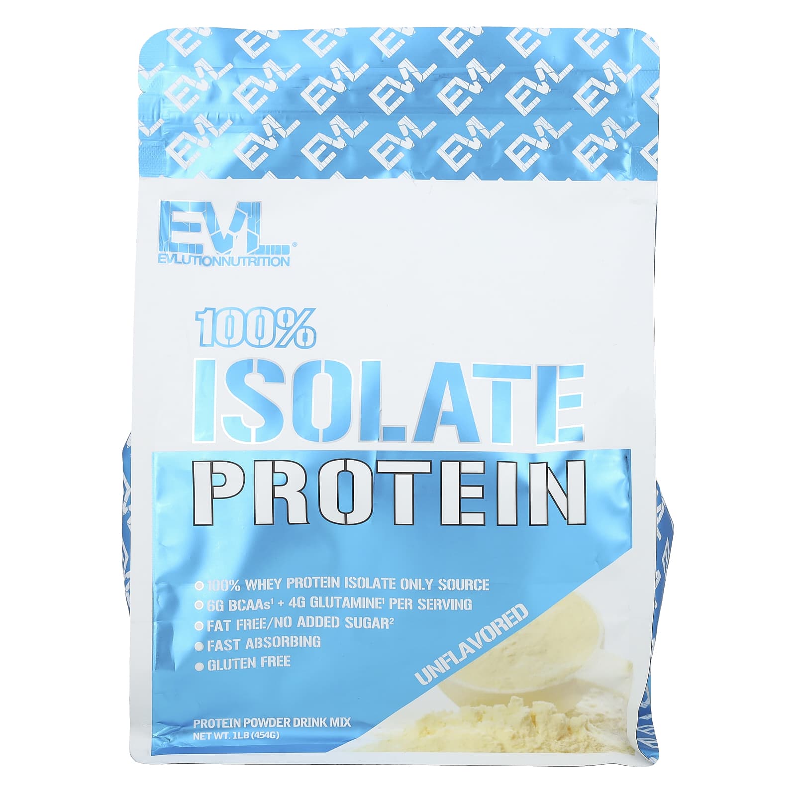EVLution Nutrition 100 изолят протеина без добавок 454 г 1 фунт 3990₽