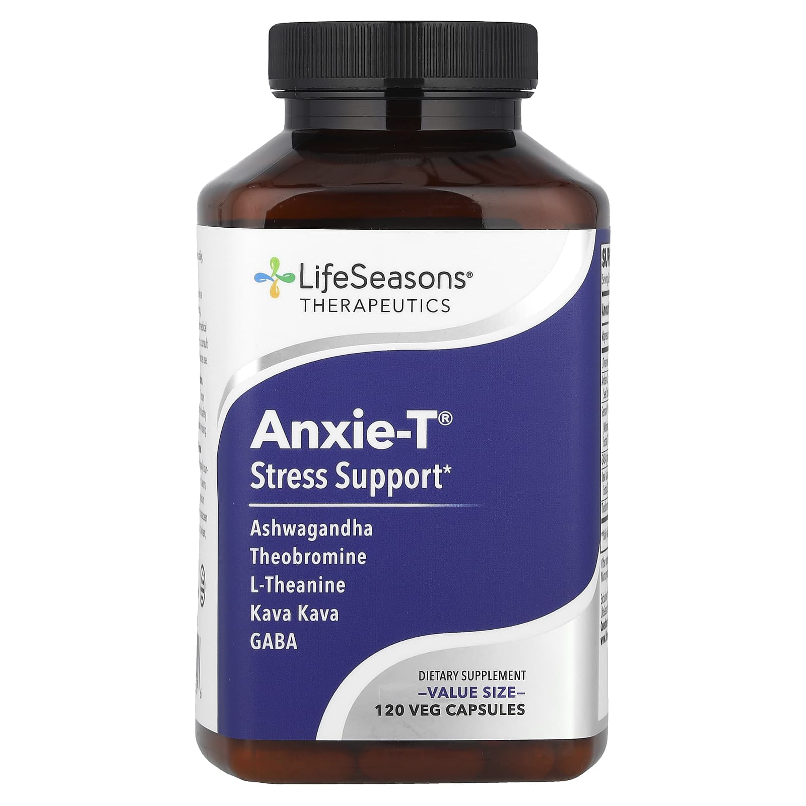 LifeSeasons Anxie-T поддержка при стрессе 120 вегетарианских капсул 10990₽