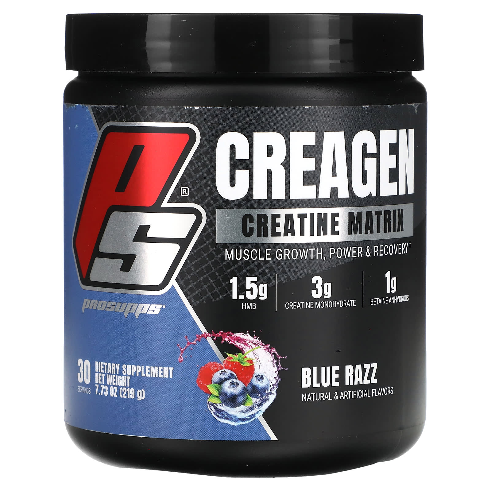 ProSupps Creagen креатиновая матрица со вкусом голубой малины 219 г 773 унции 4790₽