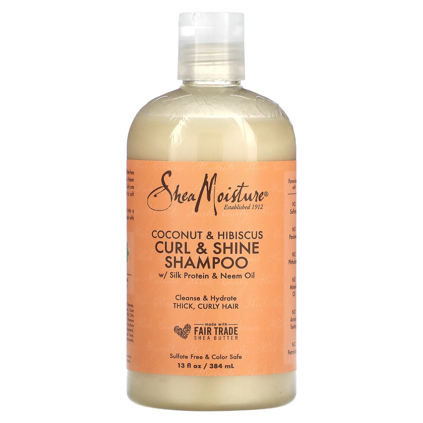 SheaMoisture Curl - Shine шампунь кокос и гибискус 384 мл 13 жидк Унций 2190₽