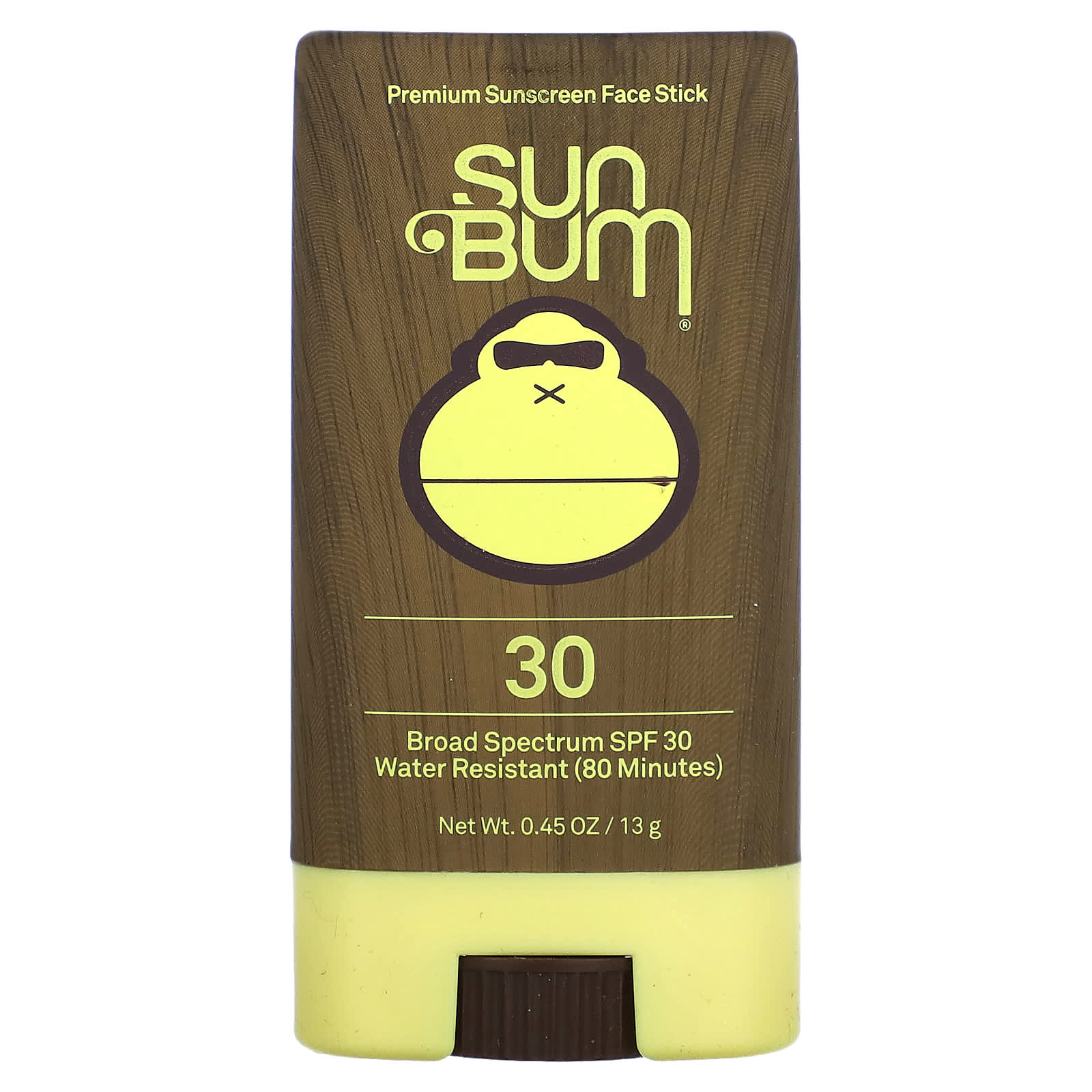 Sun Bum, Солнцезащитный стик премиального качества для лица, SPF 30, 13 г (0,45 унции)