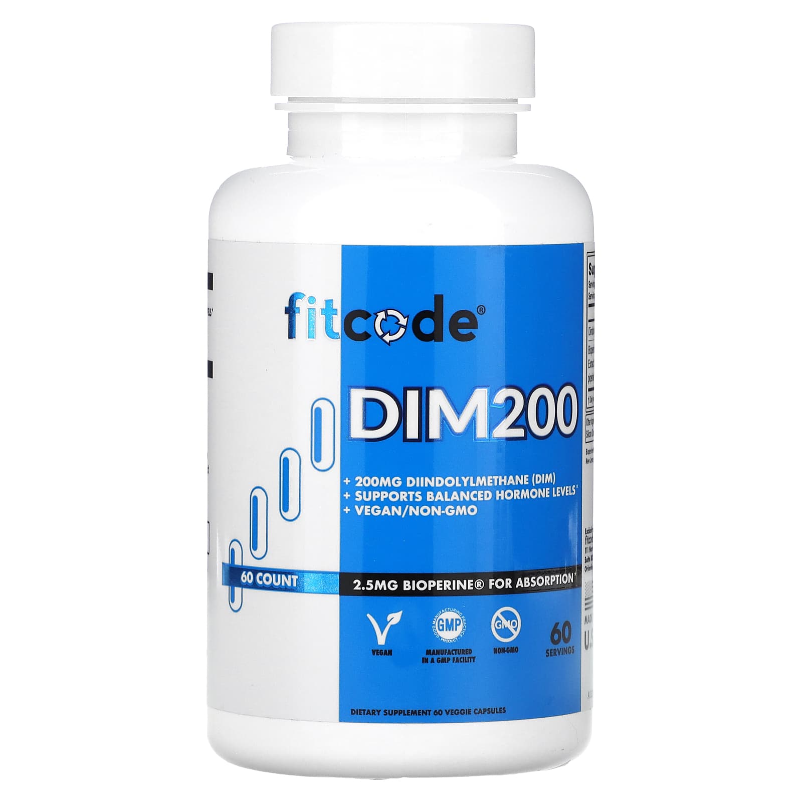 fitcode DIM200 дииндолилметан DIM 200 мг 60 растительных капсул 1790₽
