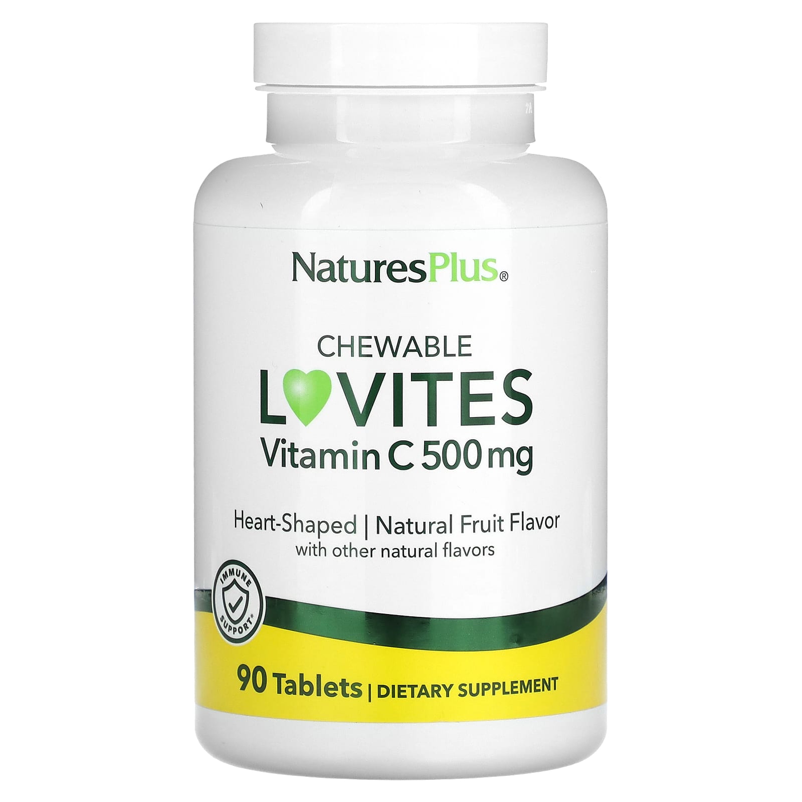 NaturesPlus Жевательные Lovites витамин C натуральные фрукты 500 мг 90 таблеток 3590₽