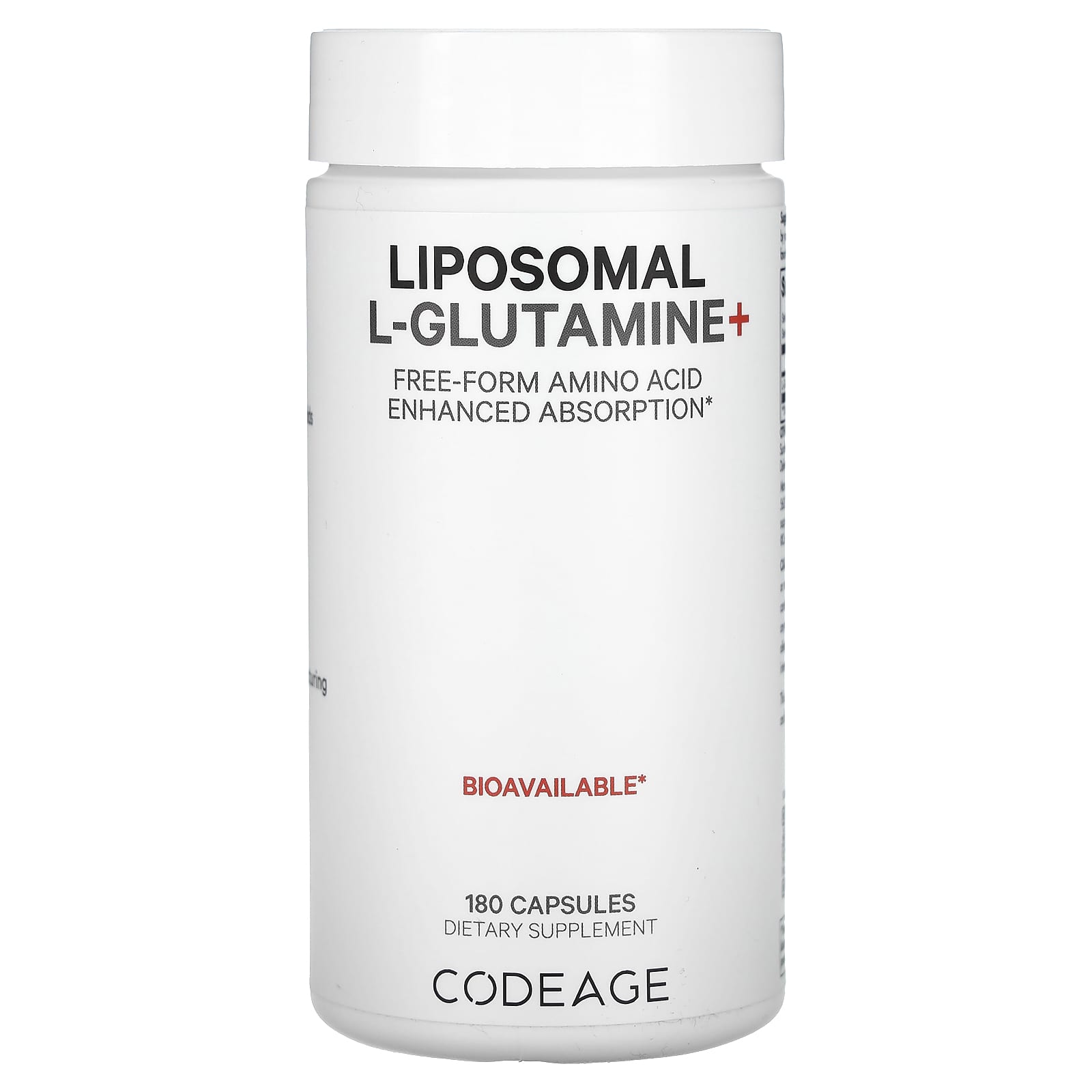 Codeage липосомальный L-глютамин 180 капсул 6690₽