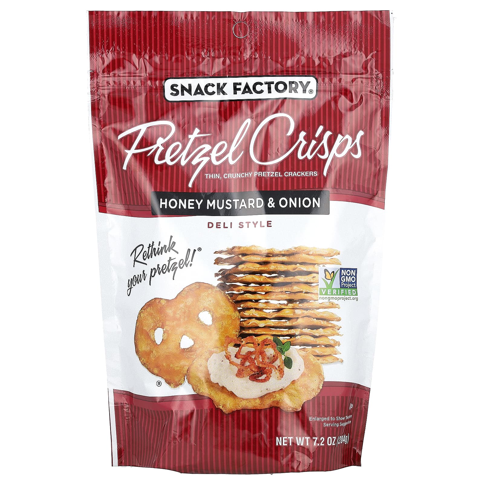 Snack Factory хрустящие крендельки с медом горчицей и луком деликатес 204 г 72 унции 1590₽