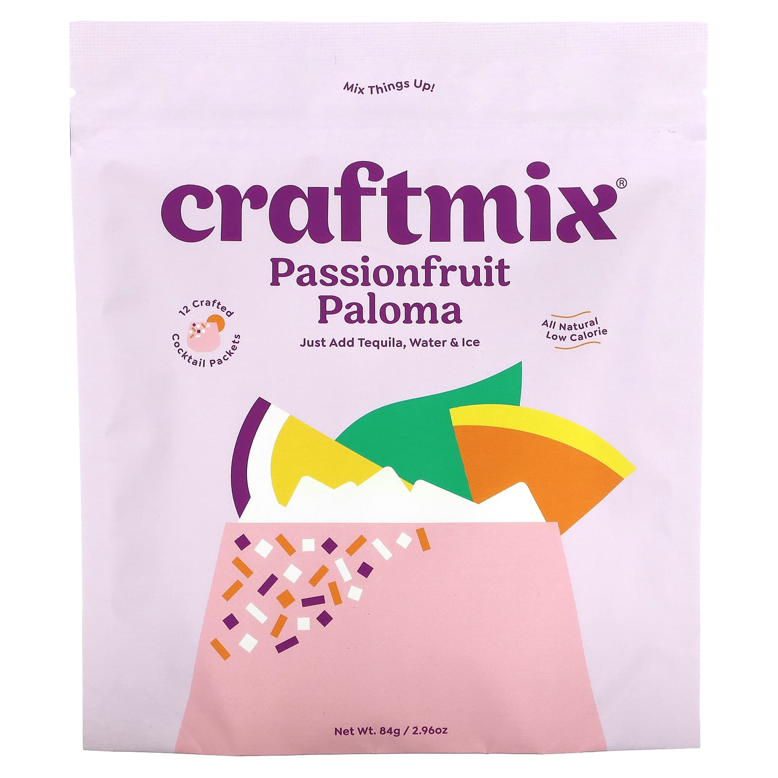 Craftmix Пакетики для коктейлей маракуйя и палома 12 пакетиков по 84 г 296 унции 2490₽